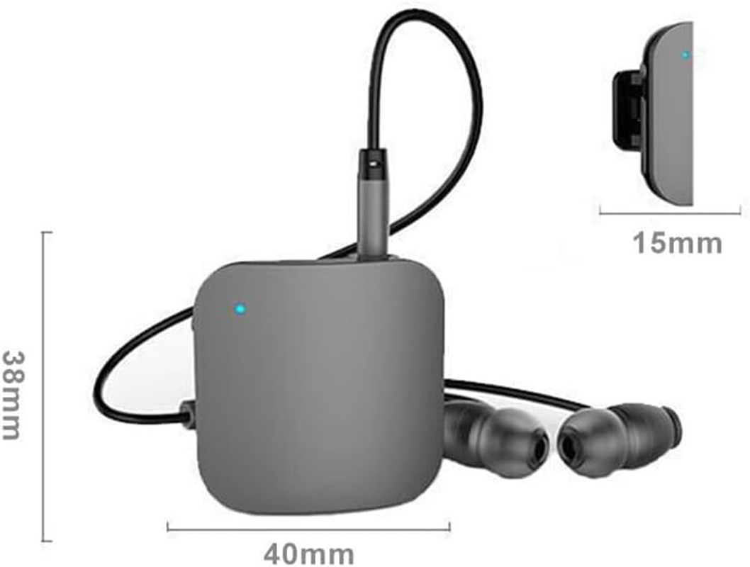 LEDON Wireless Bluetooth Clip, 3In1 Bluetooth Earphones Collar-Clip Earphones, Car Music Audio Receiver Stereo AUX Adapter AU image number 5