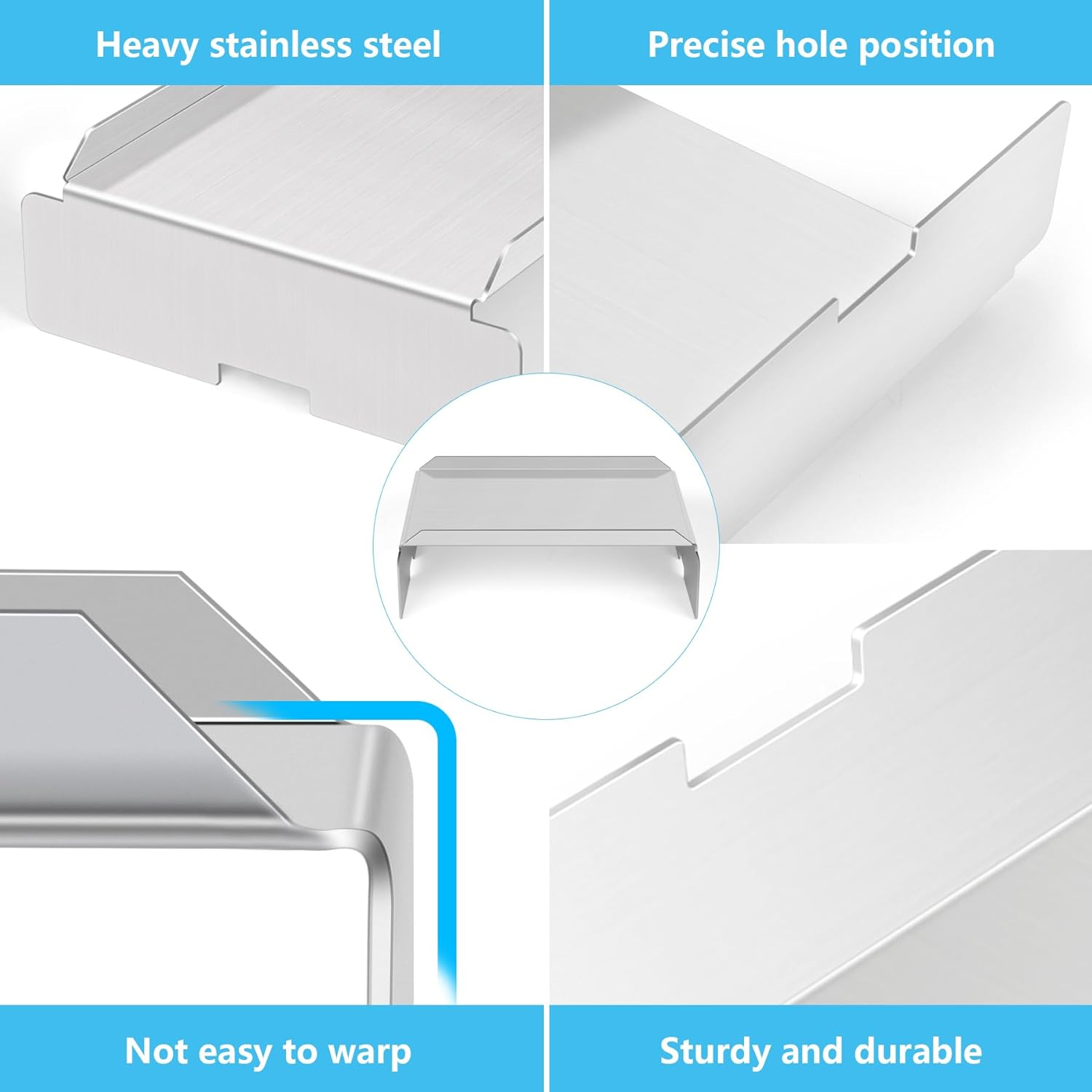 Stainless Steel Grill Heat Baffle Diffuser Replacement for Pit Boss 700 820 850 1000 1150 1250 1300 1600 Series Pellet Smoker Grill Accessories Etc.,Modified Flame Tamer for Pit Boss Heat Deflector image number 6