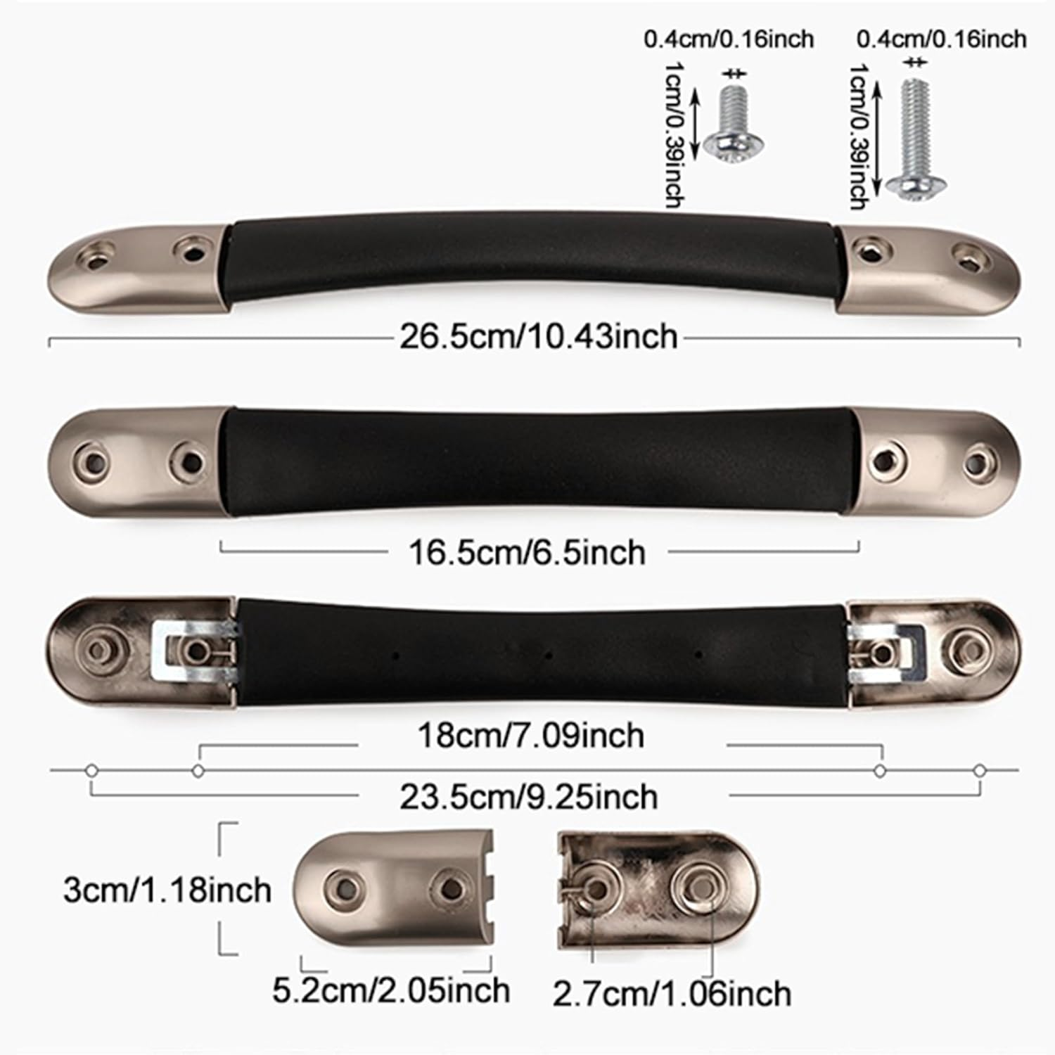 Mxfans Suitcase Luggage Suitcase Handle 6.5" Replacement Strap Flexible Handle Replacement