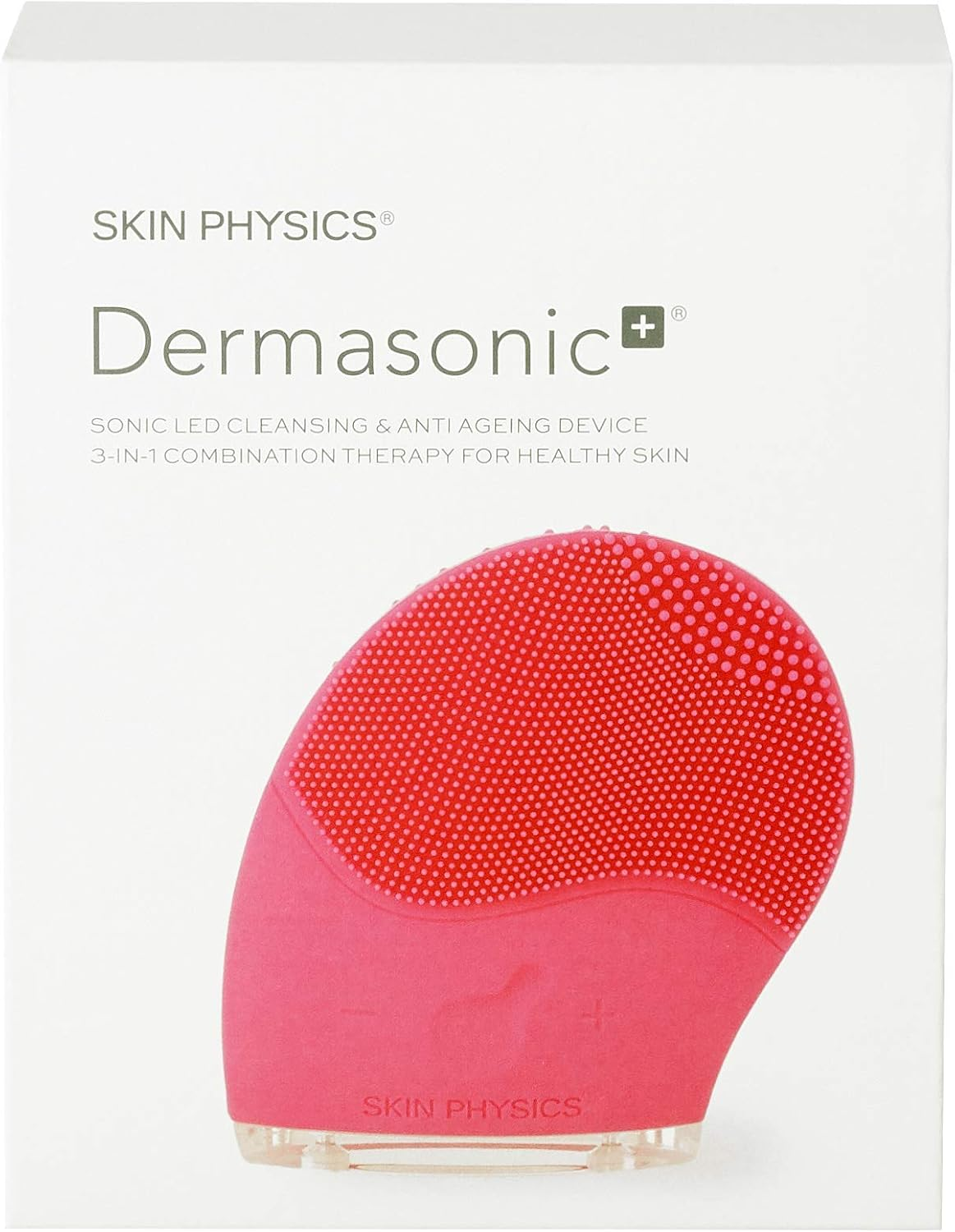 Skin Physics Dermasonic+ Sonic Facial Cleanser & Anti-Ageing Device,3-In-1 Sonic Cleansing,Led Light Therapy & Micro Massage for Blemishes,Wrinkles & Skin Rejuvenation image number 5