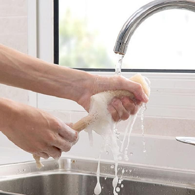 IKAAR Bottle Brush Glass Brush Loofah Cleaning Brush for Water Bottle, Glassware, Drinking Cups, Baby Bottles image number 3