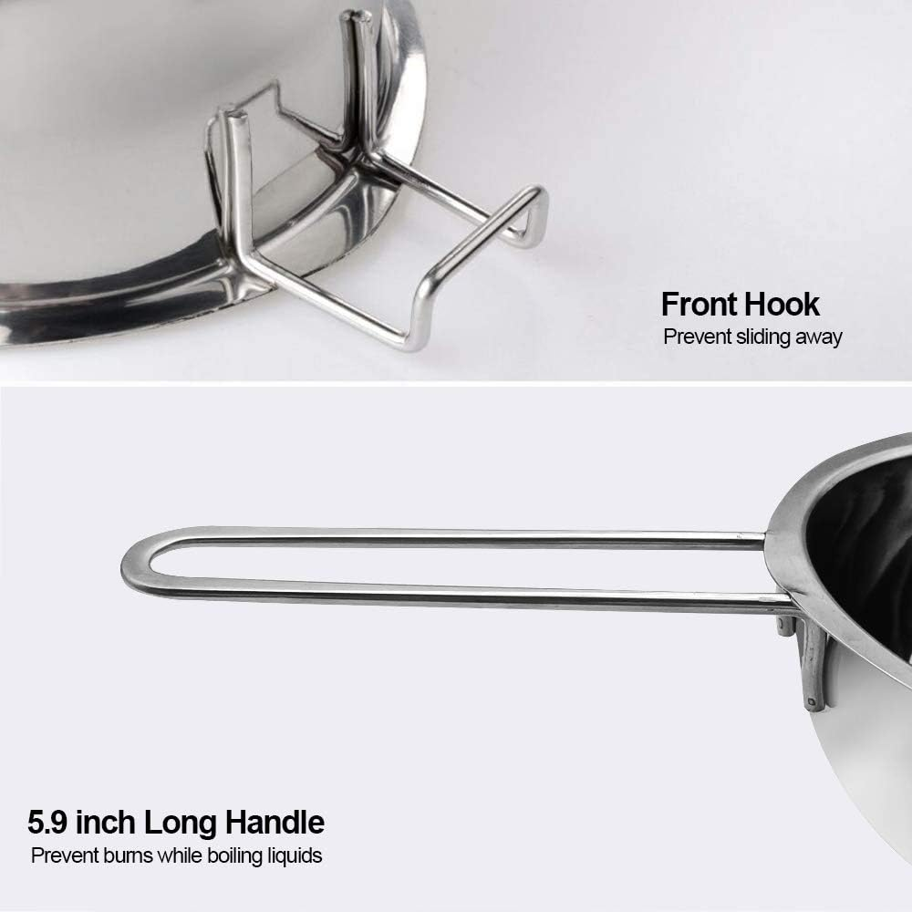 1000ML Upgrade Double Boiler Stainless Steel Melting Pot for Chocolate, Candle and Candy Making (34Oz) image number 7