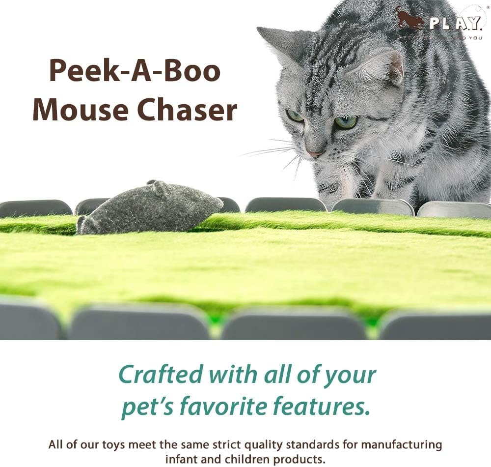 P.L.A.Y. Pet Lifestyle and You Peek-A-Boo Mouse Interactive Cat Toy