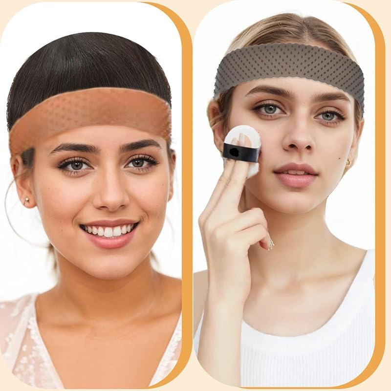 Silicone Wig Grip Headbands, 2 Pack Adjustable Anti-Sweat Nonslip Silicone Hair Band,Gel Nonslip Wig Elastic Band Wig,Silicone Wig Grip Band image number 5