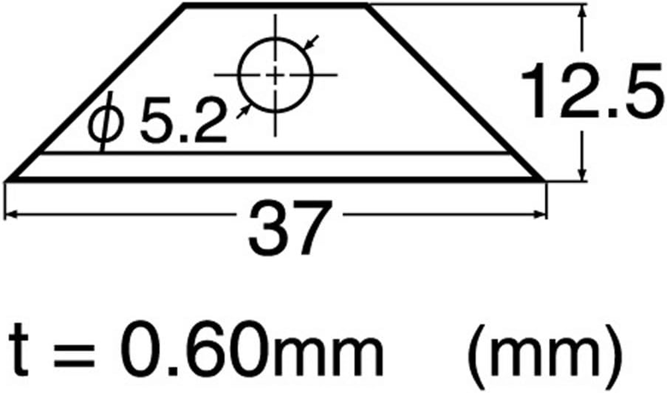NT Cutter 489634 Trapezoidal Replacement Blades BR 400P, Pack of 10