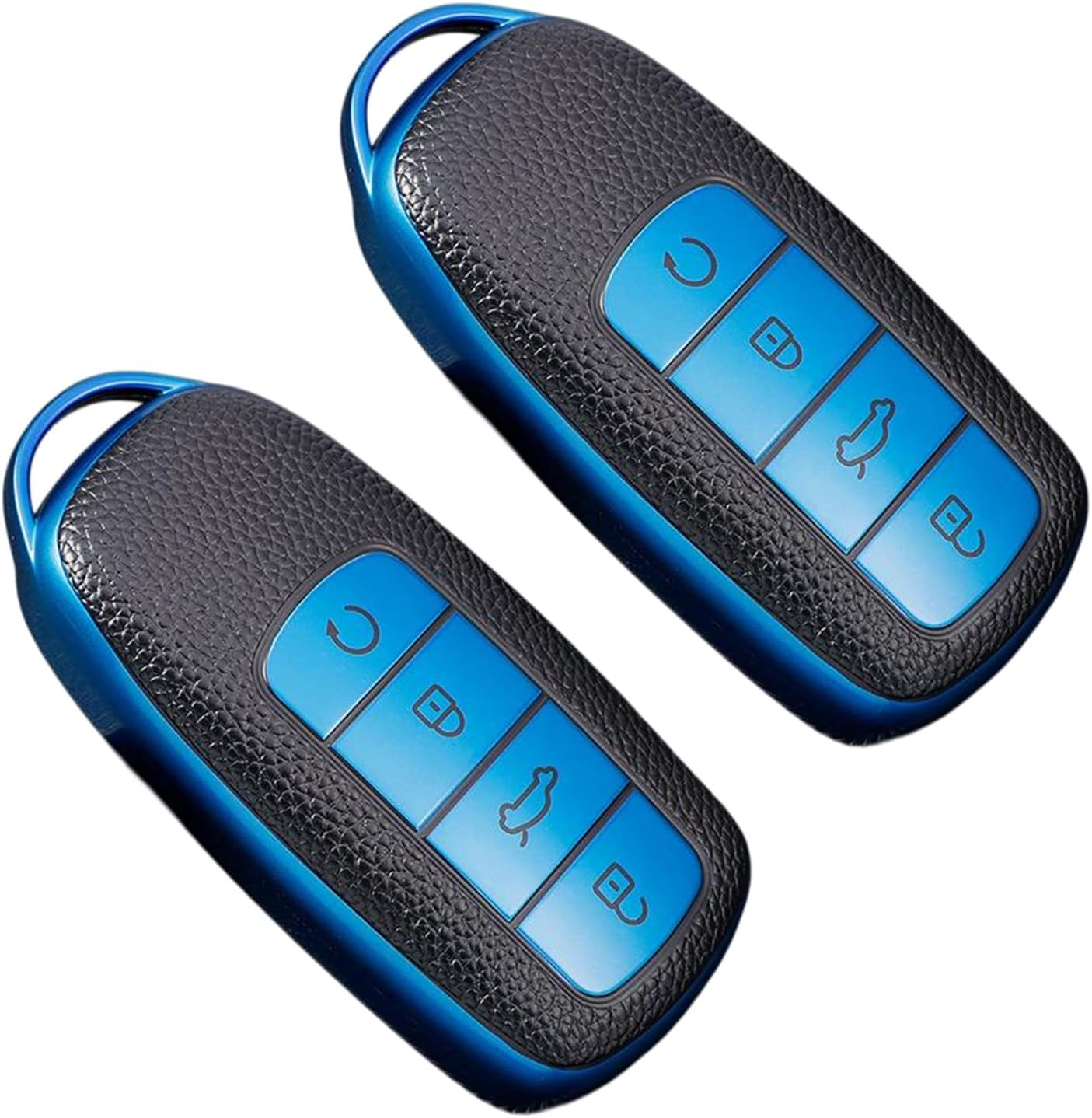 2 Pcs Car Smart Key Fob Case TPU Car Key Protection Cover Compatible with Chery Omoda 5 Compatible with Tiggo 8 Pro (Green)