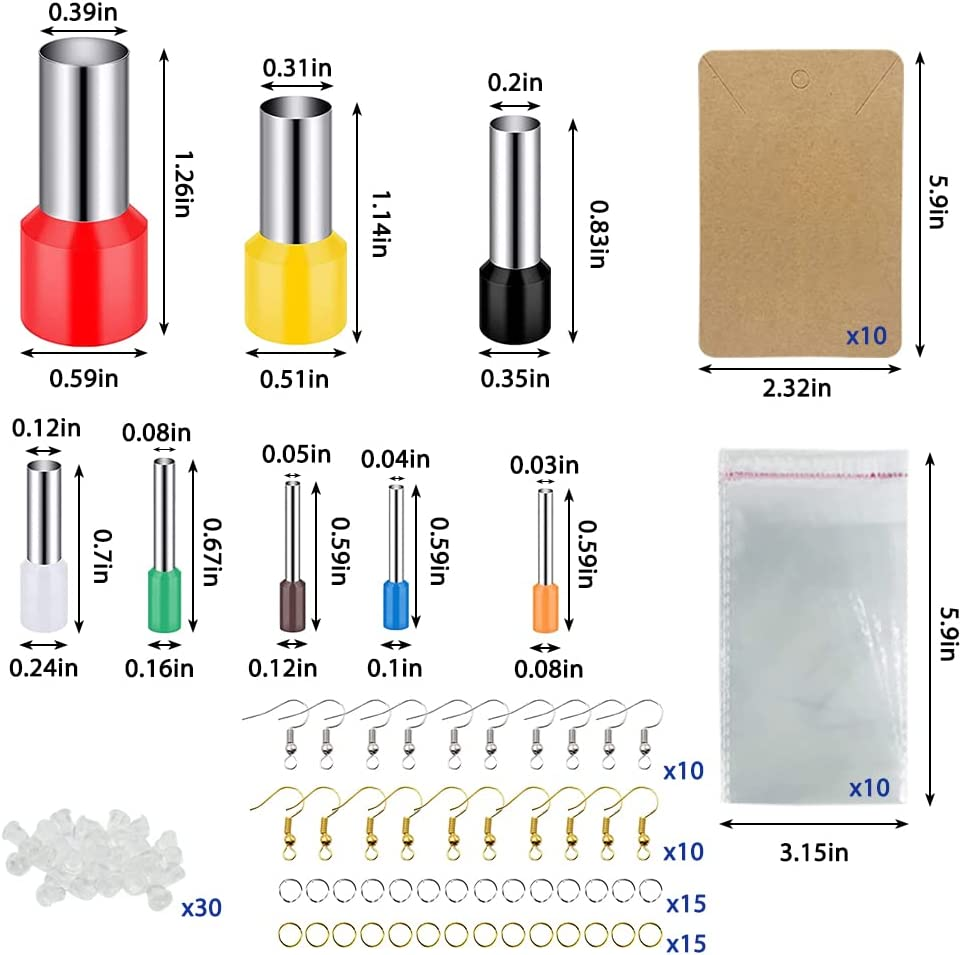 SENHAI Polymer Clay Cutters, 18 Pcs Clay Earring Cutters Different Shape Plastic with Earring Cards, Hooks, round Circle Shape Cutters Mold for Polymer Clay Jewelry Making image number 4