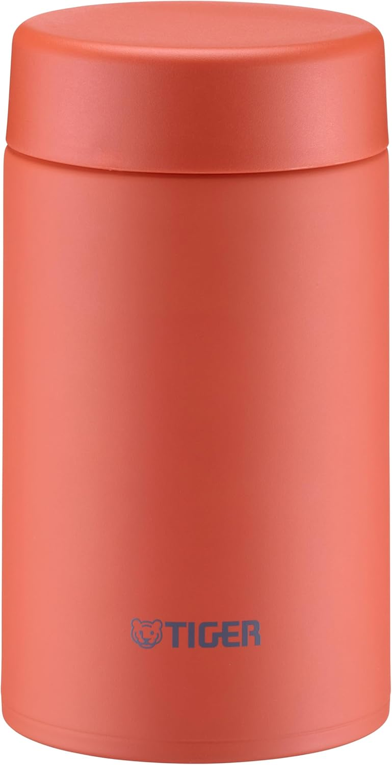 Tiger Thermos Vacuum Insulated Food Jar 16.9 Fl Oz (500 Ml), Thermal Bento Box, Dishwasher and Dryer Safe, Wide Mouth, round Bottom, Eagle White MKL-W050WK