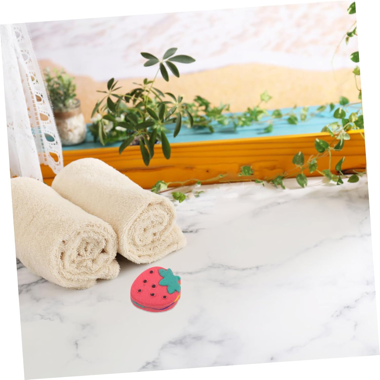 SHERCHPRY Fragrance Bath for Relaxation Natural Bath Salt Balls with Essential Oils Romantic Scent for Valentine Day Hydrating Aroma image number 5