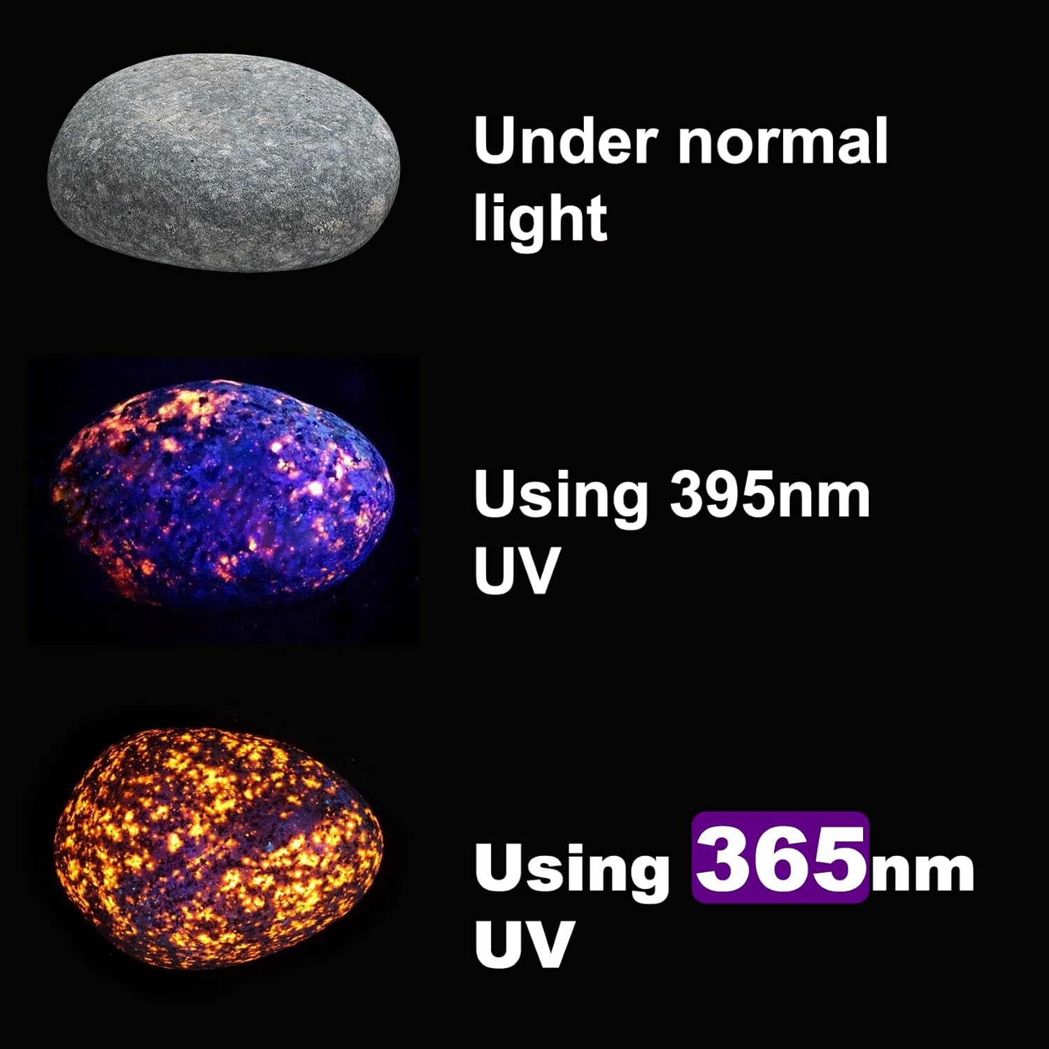 Tisuokae 365Nm UV Light, 10W Portable Mini Handheld UV Torch, Rechargeable USB -C Black Light Torch, Professional Black Flashlight for Pet Dog Urine Pet Stains, Resin Curing, Rocks, Scorpion image number 2