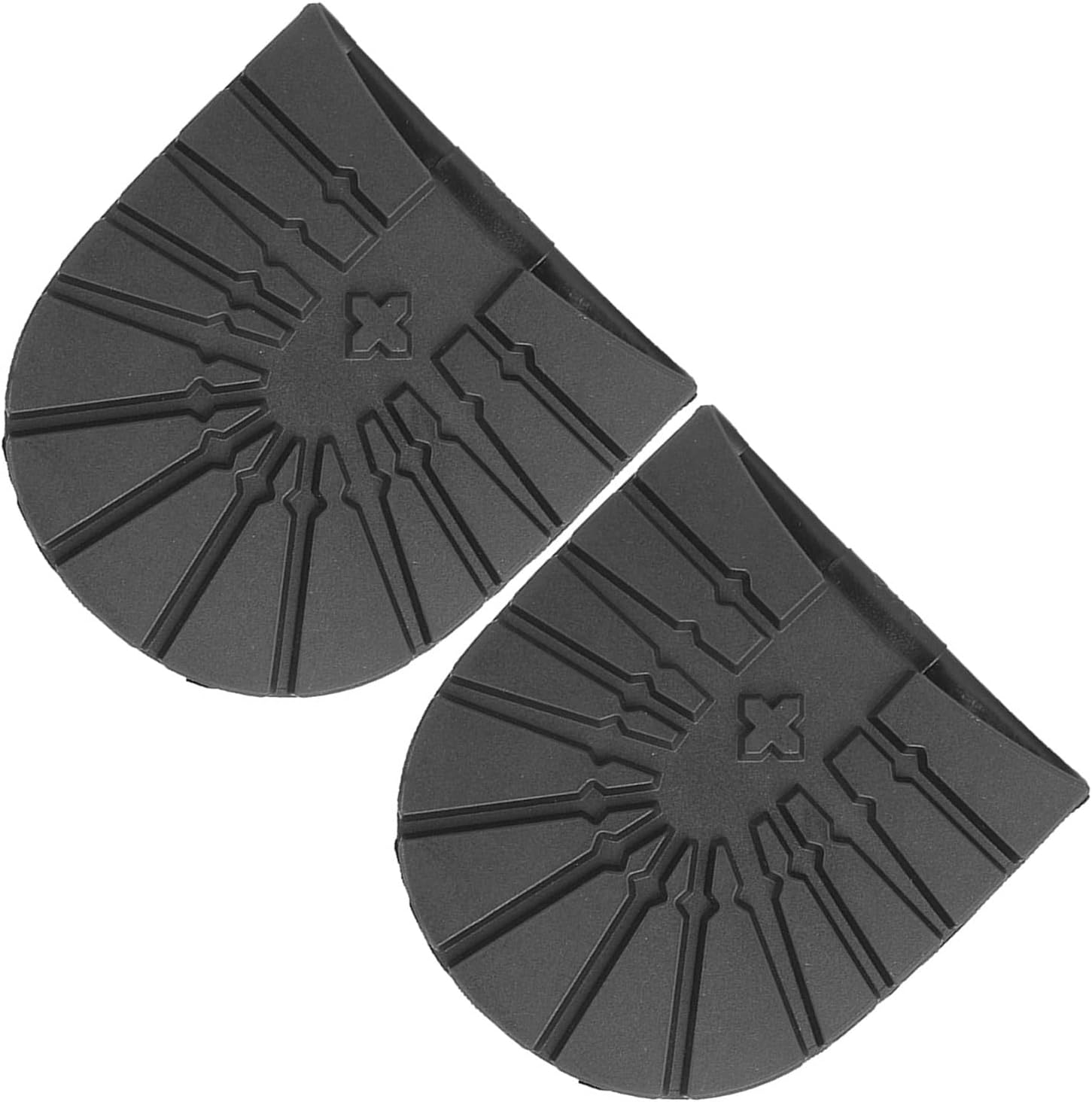 Rubber Anti-Slip Heel Soles for Shoe Repair, Boot Accessories, Black image number 2