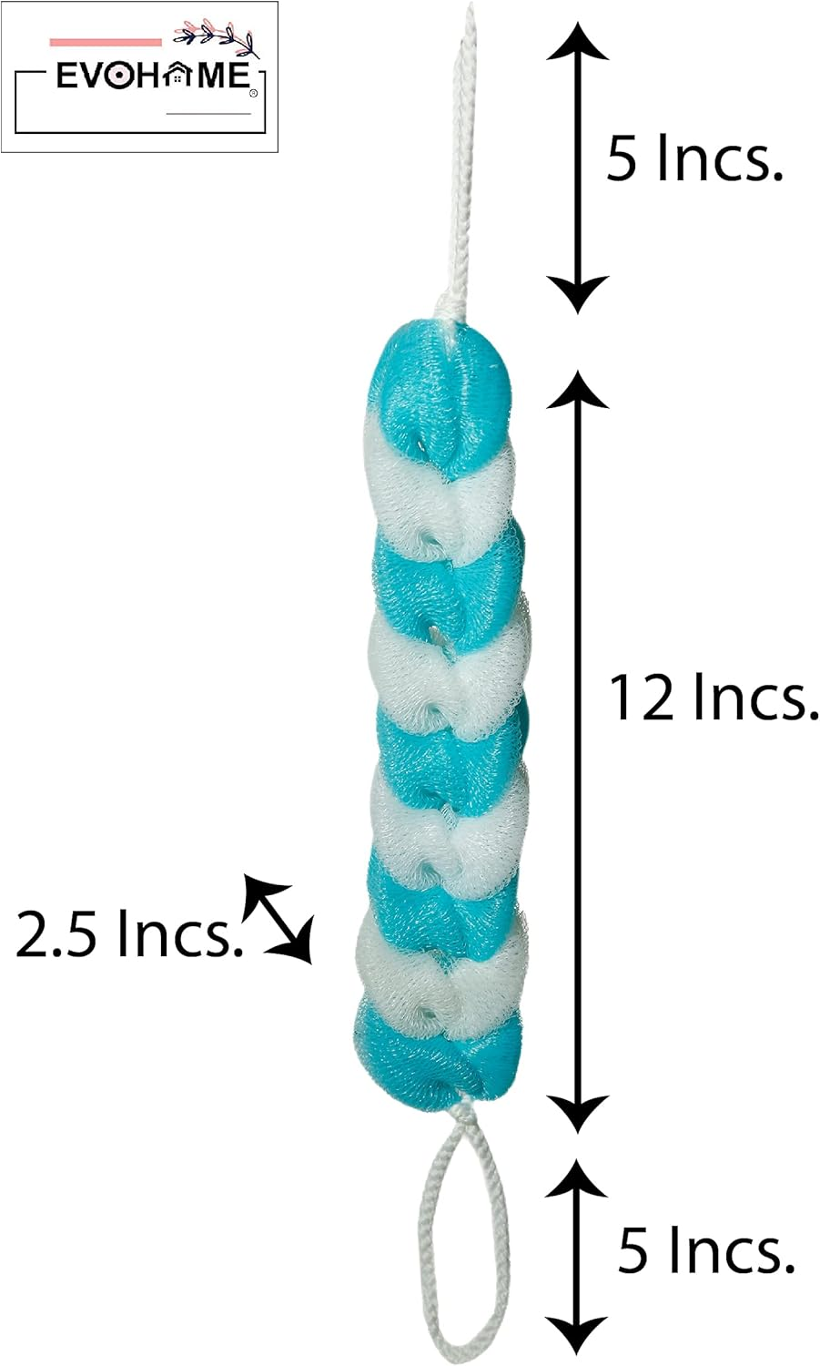 Luxury Bathing Loofah Exfoliating Scrub Soft-Sponge for Body and Back Scrubber Brush Bath Puff for Men & Women Premium Quality Bathing Sponge (Multi Colour, Set of 1) image number 1