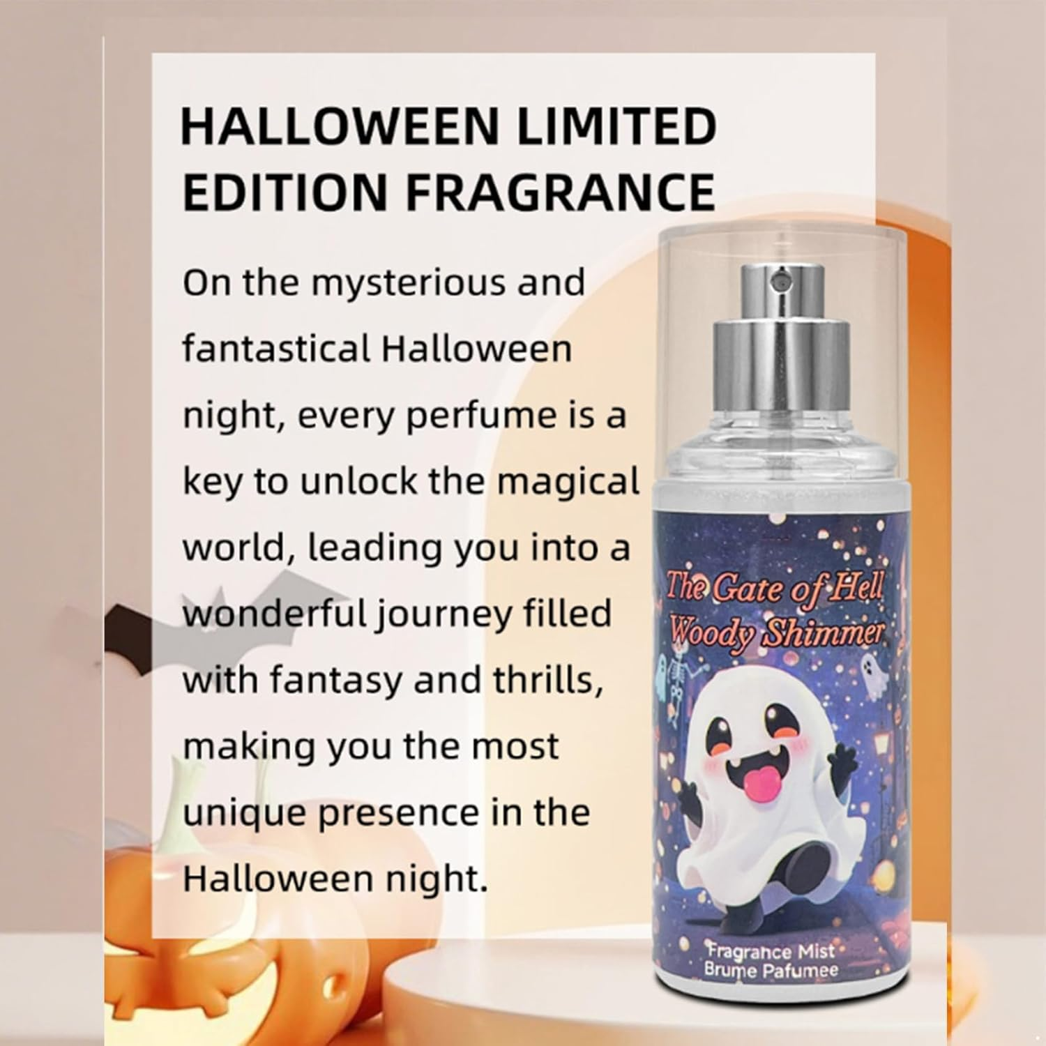 Yhong Warm Spicy Unisex Perfume for Halloween Parties Long Lasting Evening Fragrance Navy Blue One Size image number 5