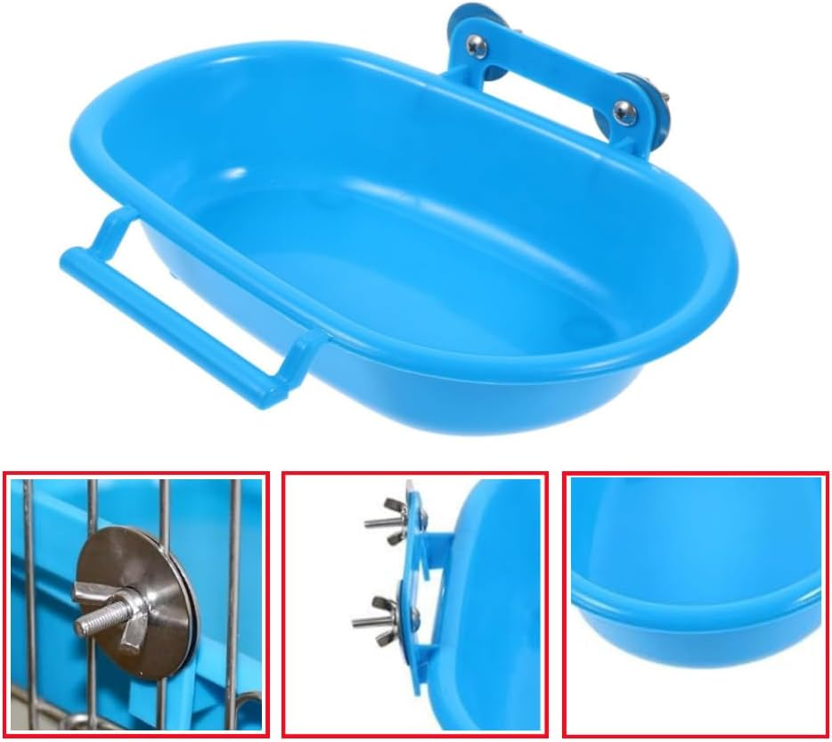 GYWHOOFT Bathtub for Birds, Hanging Birdbath Toy,Bird Cage Shower Accessories Bird Bath for Cleaning Food, Bird Cage Hanging Bath Cockatiel Water Shower Box for Small Birds Parrots Canary Lovebirds image number 2