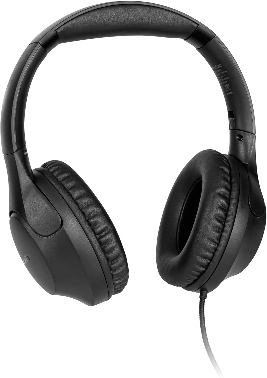 Technisat STEREOMAN 3 BT Wireless Bluetooth Headphones (Bluetooth, Bass Boost, Built-In Battery, Built-In Microphone, Adjustable Headphone Length, Padded, Music Control) Black image number 3