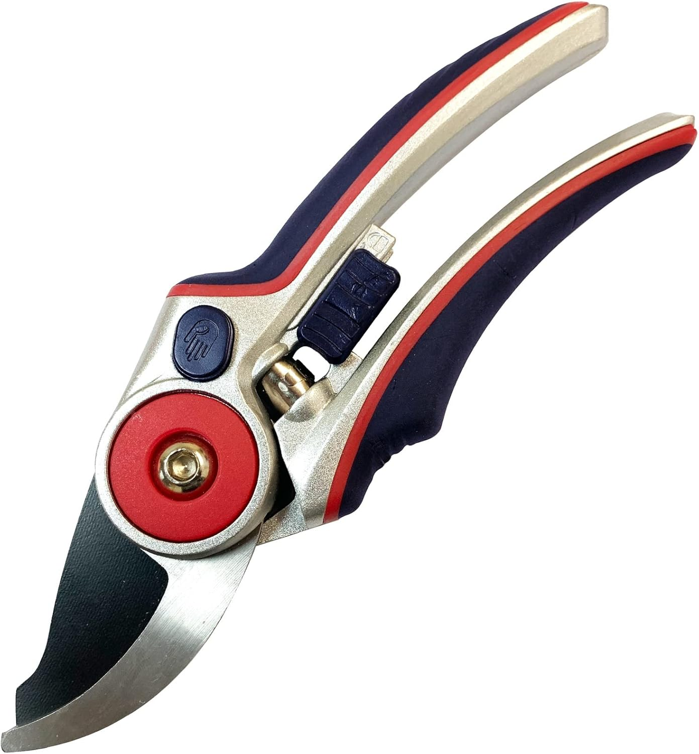 Spear & Jackson Razorsharp Bypass Secateurs with Adjustable Width, Blue/Red image number 1