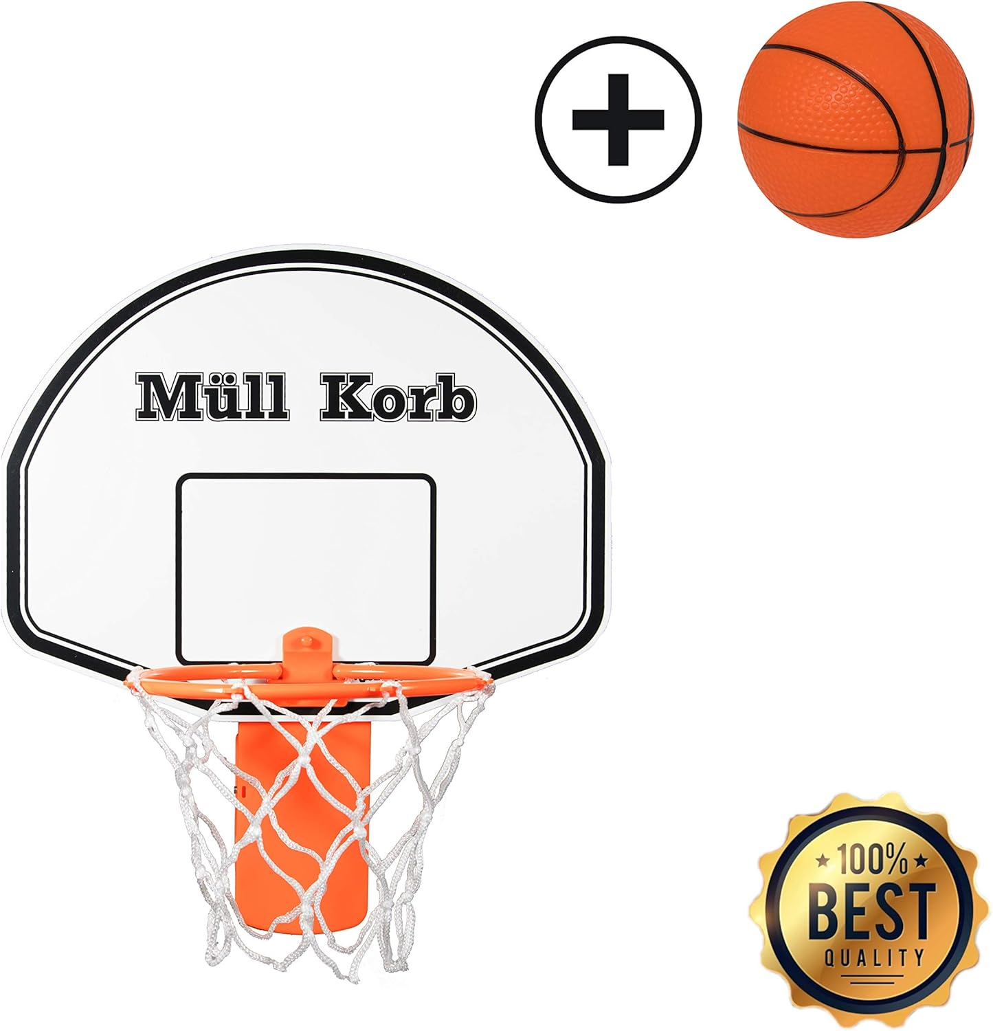 Krockazone. Mini Basketball Hoop for Trash Can Waste Paper Basket with Small Ball - Fun for Room, Door, Office, Home, Kids, Sports, Toys image number 1