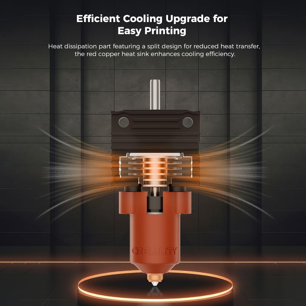 Official K1/K1Max/K1C (2024 Version) Upgrade Ceramic Heating Block Hotend Kit with Quick-Swap Nozzle, Supports 300&deg;C High Temperature, 600Mm/S High-Speed 3D Printing image number 3