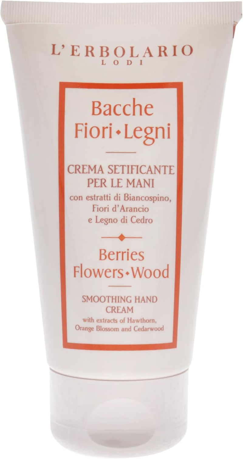 Lerbolario Berries Flowers Wood Smoothing Hand Cream for Unisex 2.5 Oz Cream image number 2