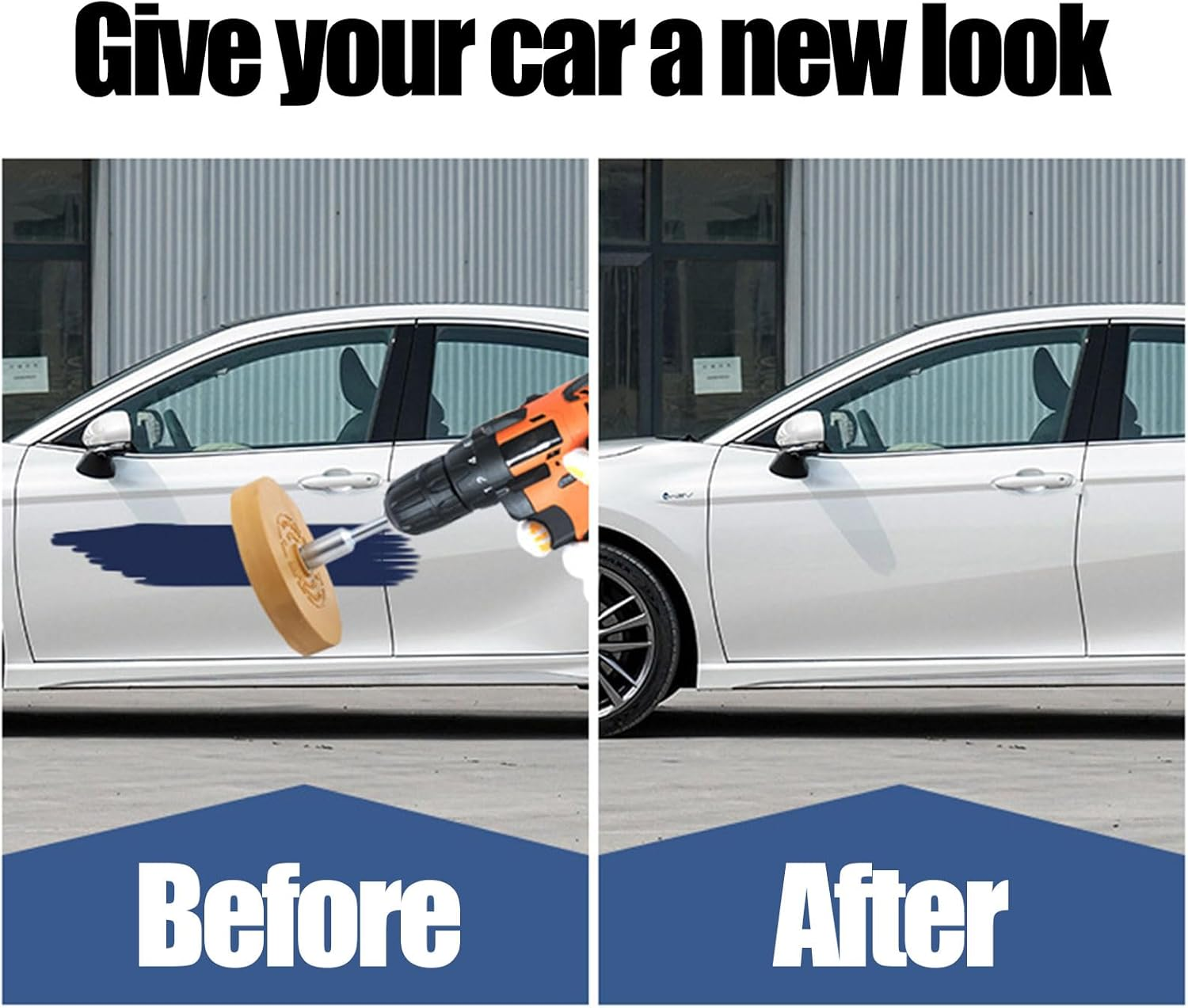 Foil Eraser, Eraser Disc, Rubber Sticker Remover, Foil Eraser, for Removing Films and Residues from Vehicles, Cars or Motorcycles, with 1 Scraper and 20 Replacement Blades image number 1