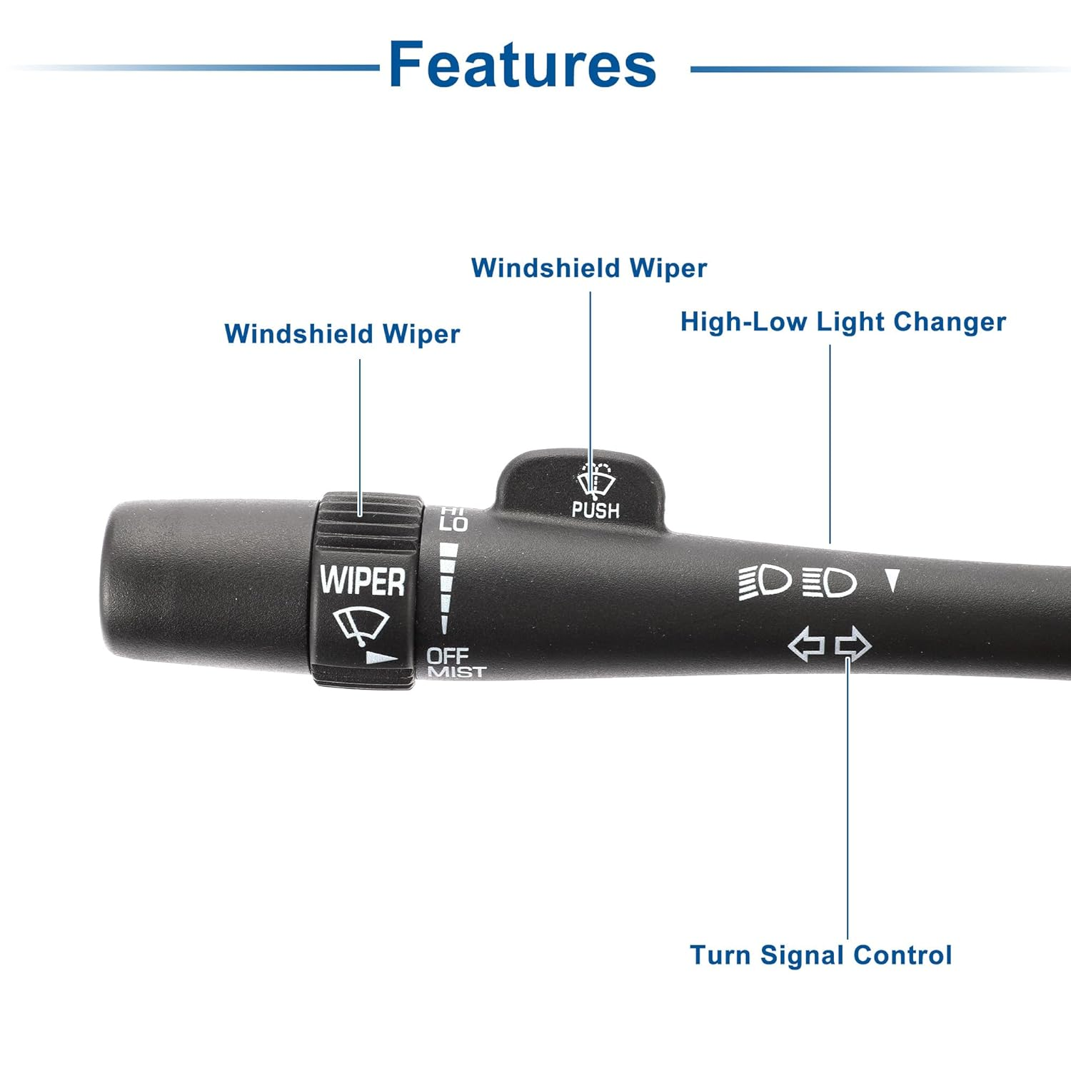 X AUTOHAUX 1 Pc Steering Column Turn Signal Switch Lever Multifunction Combination Switch No.26062269 for Chevrolet Blazer S10 image number 2