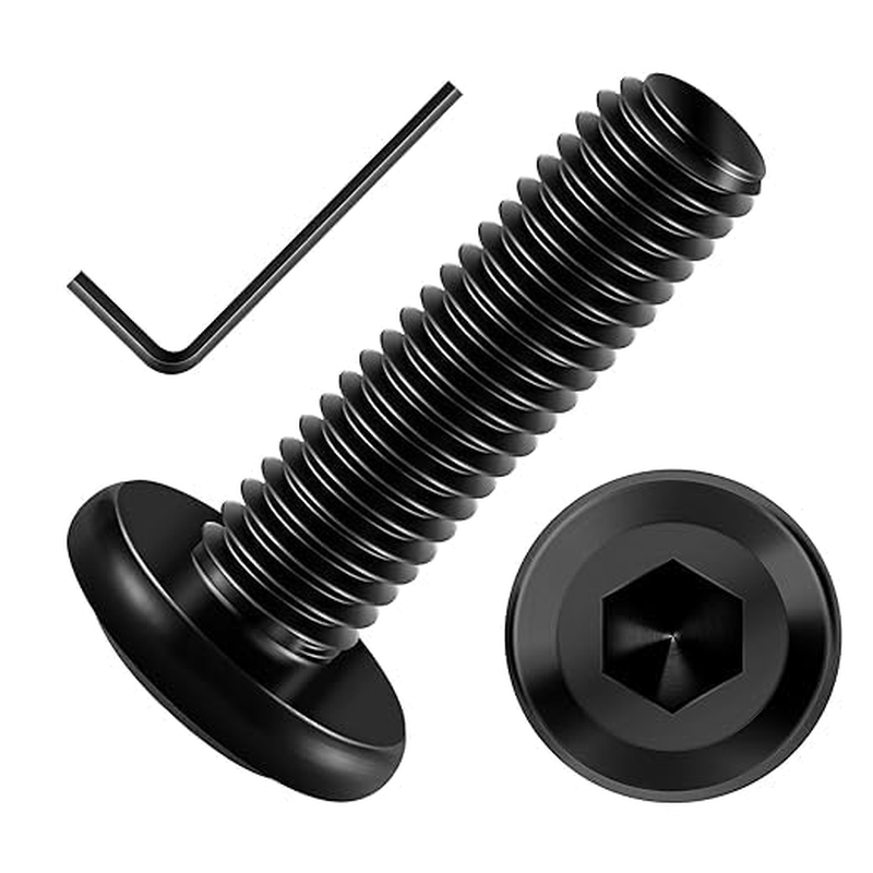Eisbiek M6 X 25Mm 10Pcs Flat Head Hex Socket Cap Screws Bolts, 304 Stainless Steel Furniture Bolts Full Thread, Black Oxide & Hex Spanner (10Pcs M6 X 25Mm) image number 5