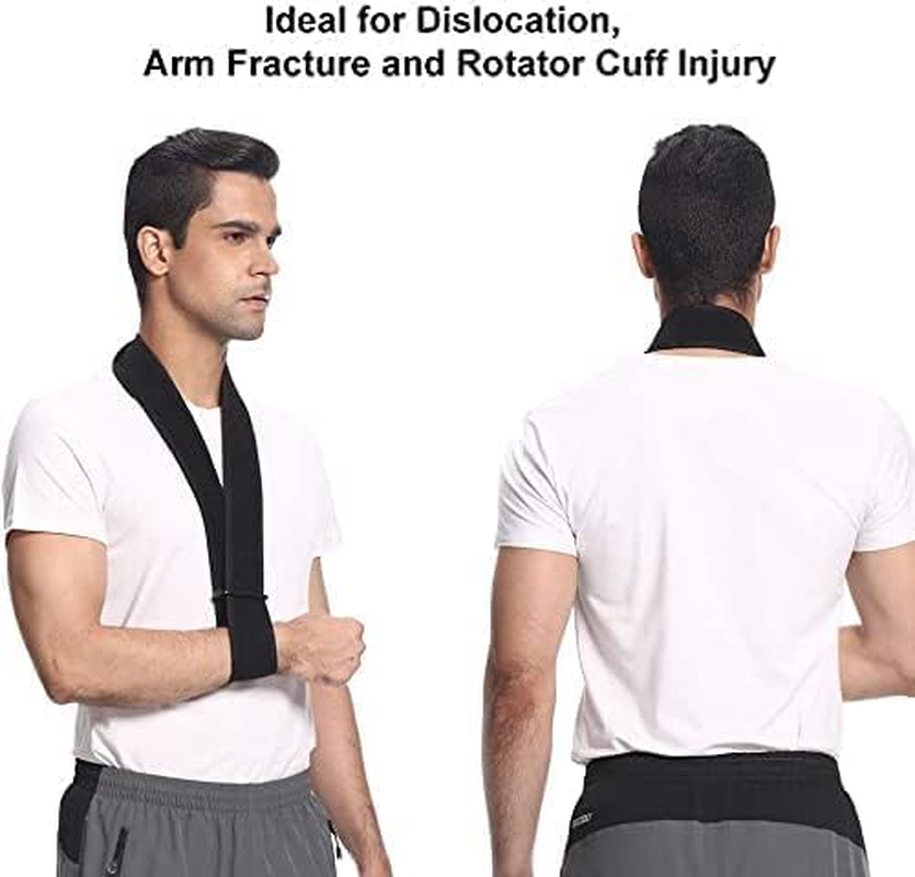 Arm Sling, Lightweight Adjustable Neck Support Collar Immobilizer Simple Arm Sling Breathable Shoulder Support for Men Women image number 2