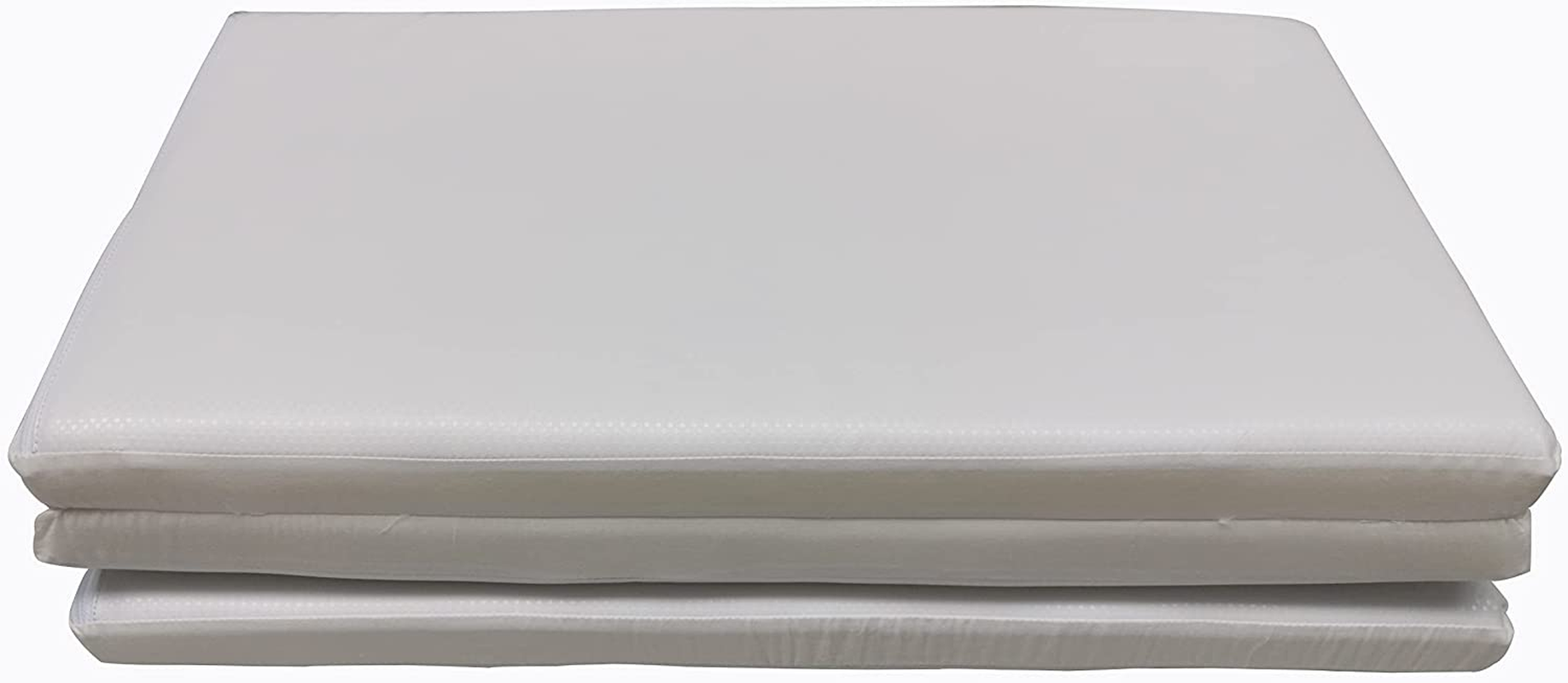 Braffy Portacot Mattress Portable Foldable Cot Travel Cot Foam Mattress, White, 95 X 65 X 3Cm Breathable Double Sided image number 1