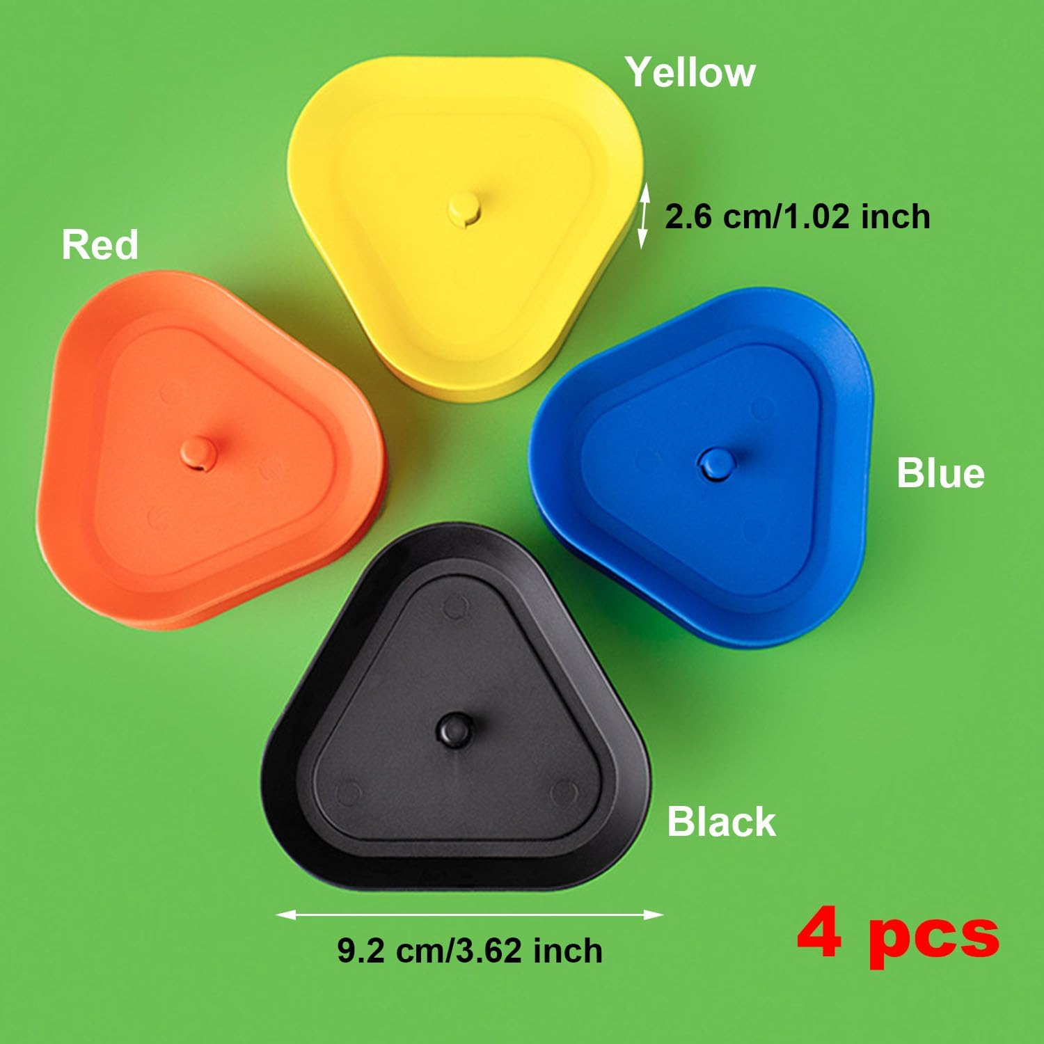 Taicols Playing Card Holder, 4 Pcs Playing Card Holder for Kids Seniors, Hands Free Cards Holders, Triangle Shaped Hands Free Cards Organizer for Canasta, Poker Parties, Family Card Game Nights image number 4