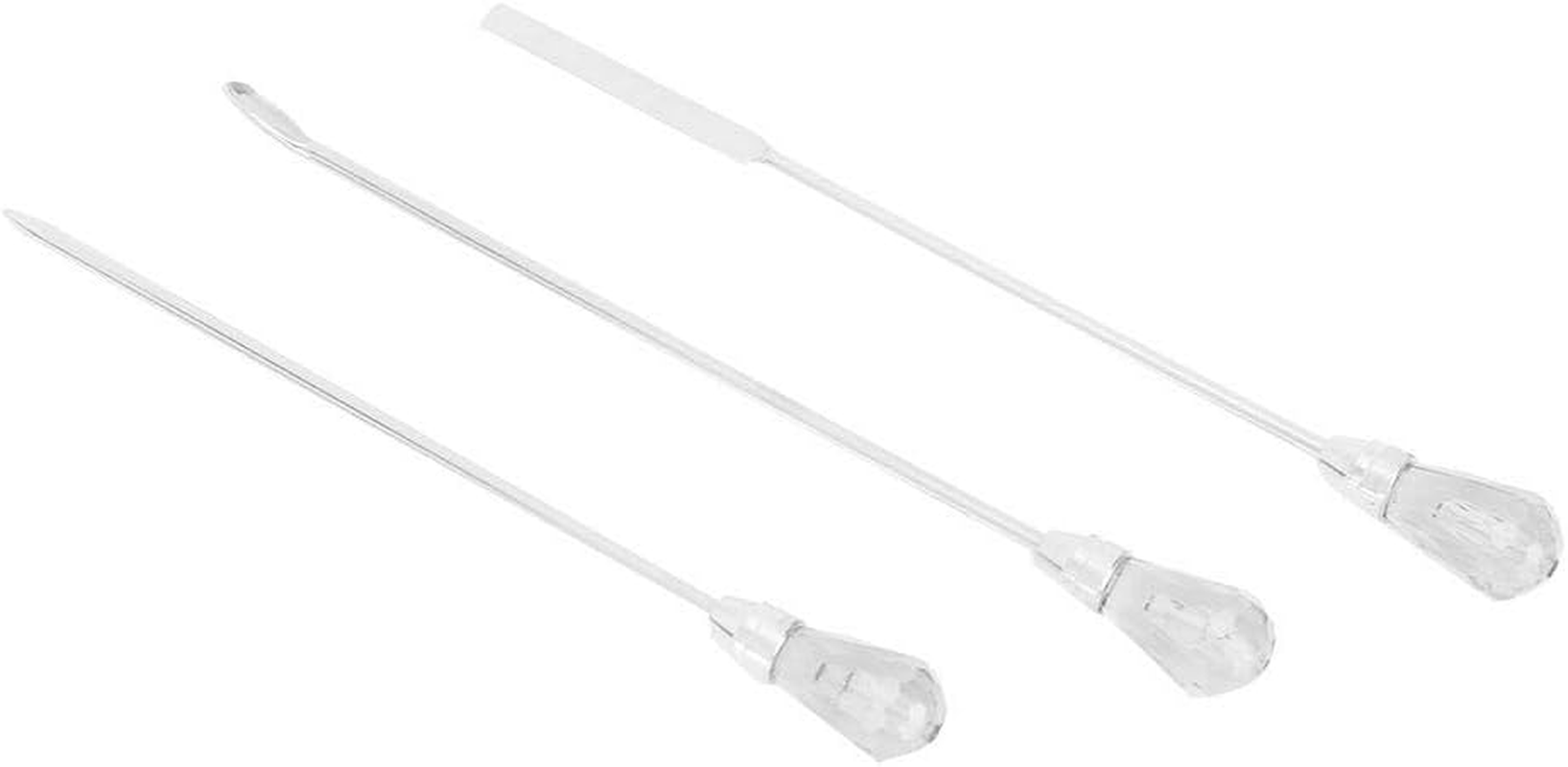 DIY Craft Mixing Tools, Glitter Powder Mixing Powder Spoon Nail Art Stirring Rod, Jewelry Making Tools Alloy Jewelry for Nail Art(White) image number 4