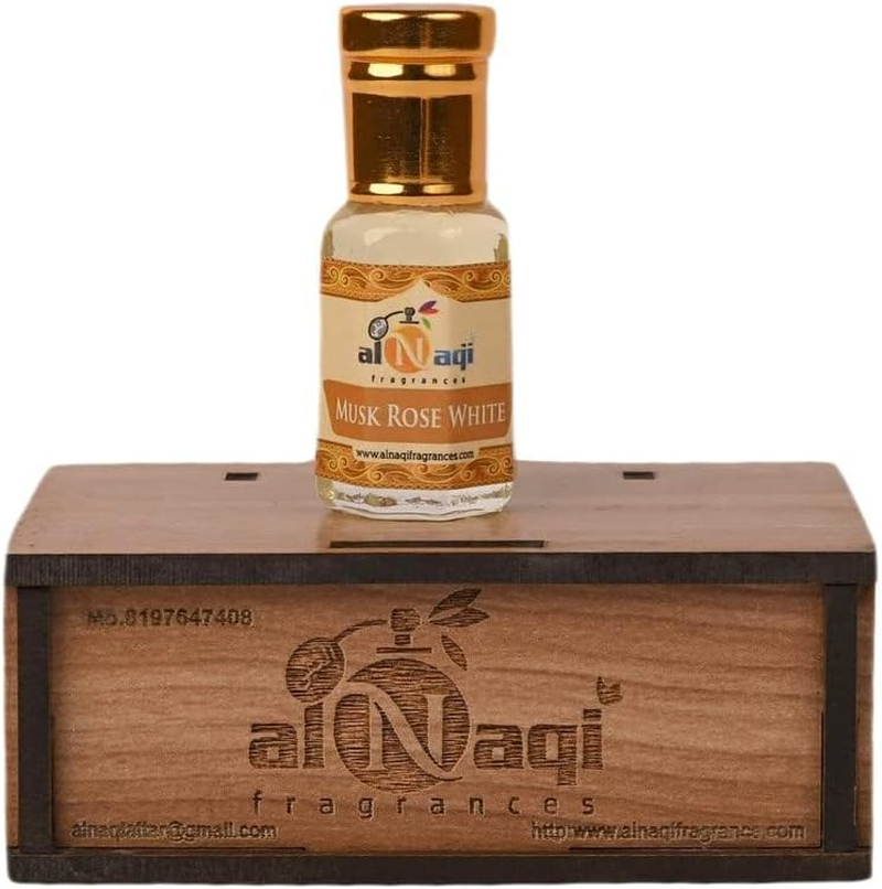 Ethnic Choice Al Naqi Musk Rose White Attar -6Ml| for Men and Women | Pack of 1 | Original & 24 Hours Long Lasting Fragrance | Most Wanted Arabian Aroma | (Unisex) | image number 3