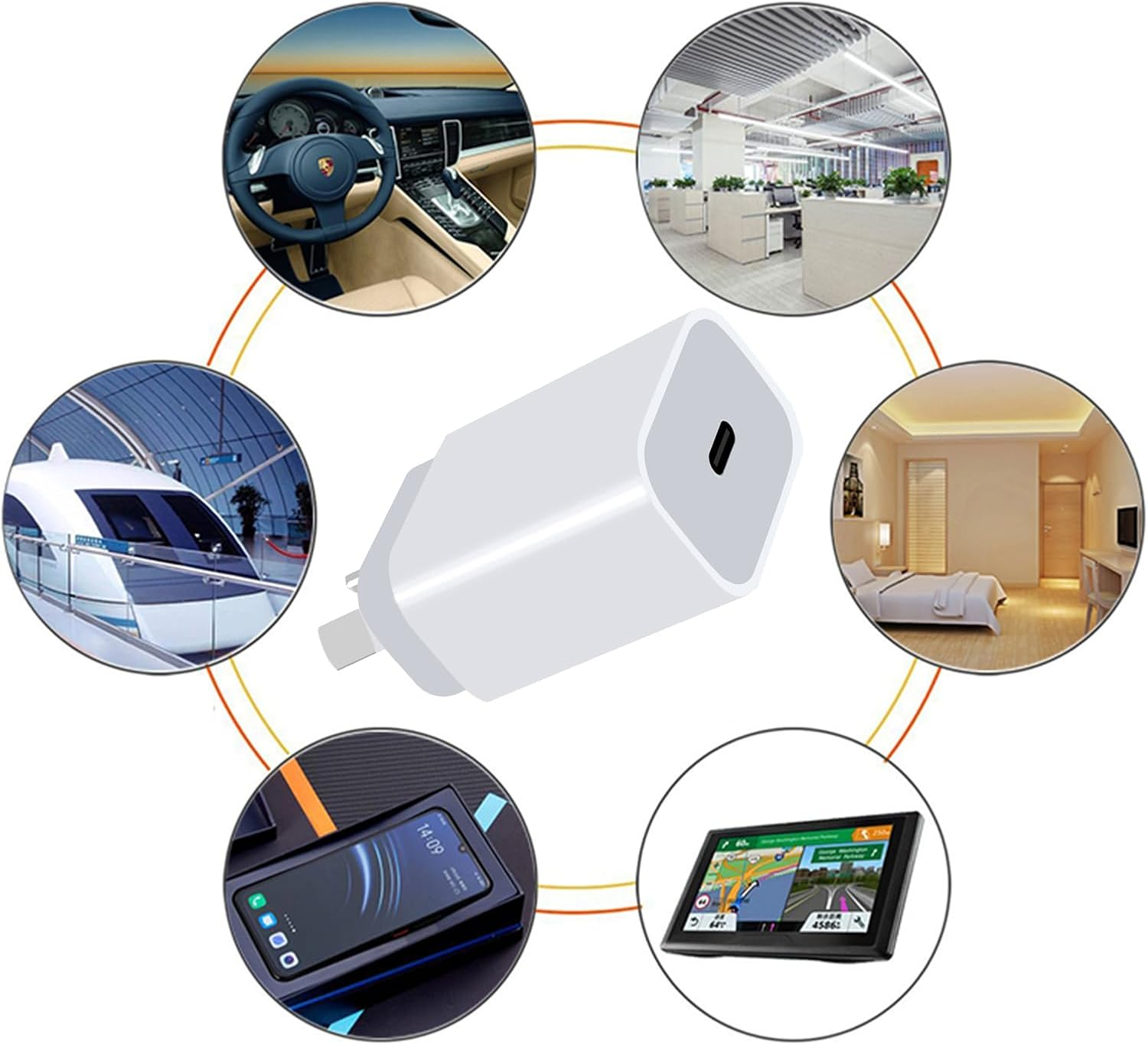 USB C Wall Charger PD QC 3.0 Mobile 20W Type C Quick Fast Charging Adapter for Phone Sam-Sung Phone Wireless Charger Au Plug SAA Approval image number 4