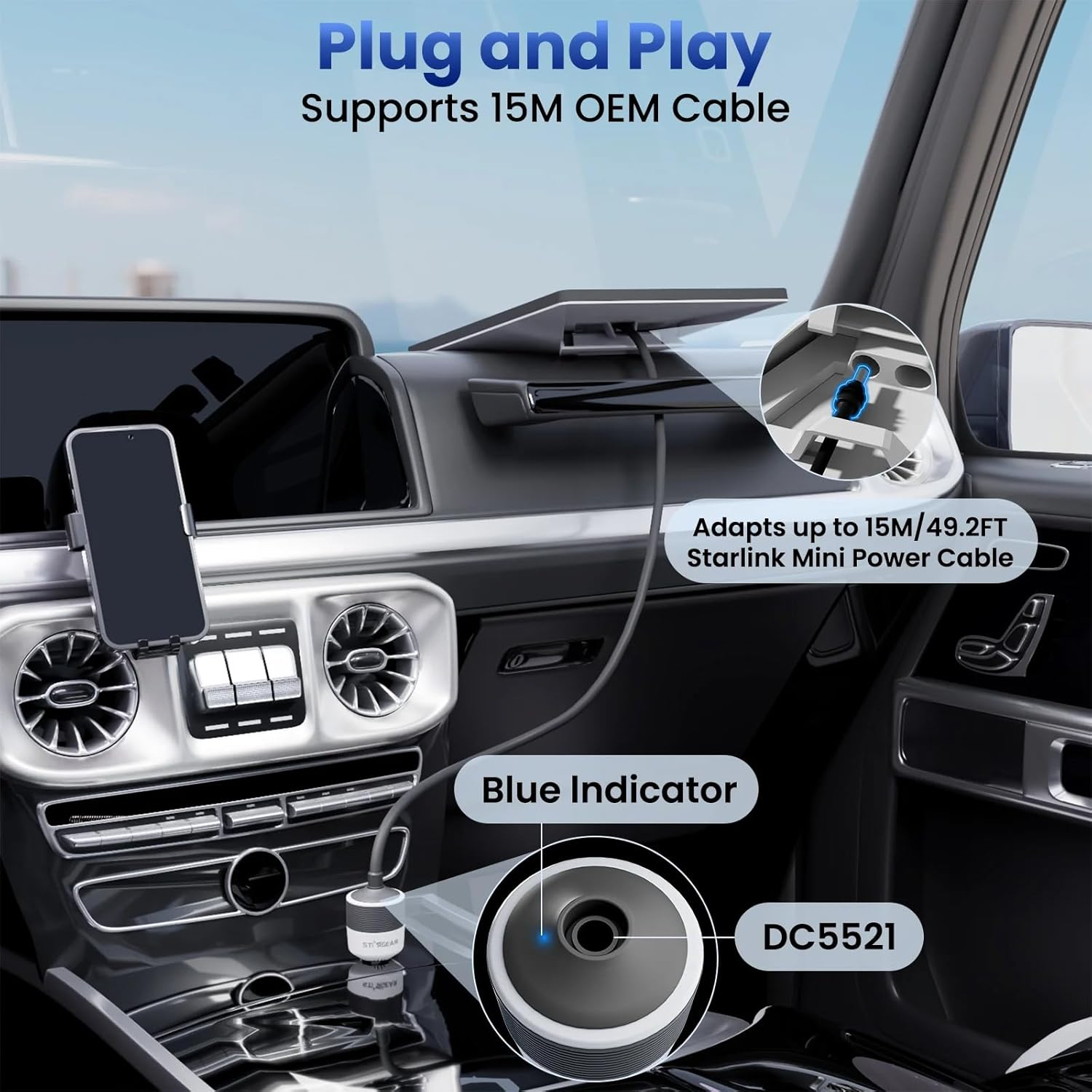 STARGEAR Mini Car Adapter 12-24V 60W Step-Up Converter image number 4