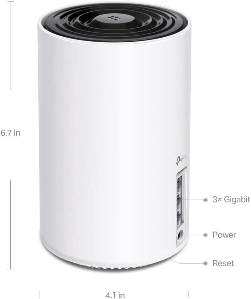 Tp-Link Deco Xe75(1-Pack) 5400Mbps Gigabit Mesh Wi-Fi 6 Wireless Router | Beamforming | MU-MIMO OFDMA | 6 Streams | 1.7 Ghz Quad-Core Cpu,White image number 1