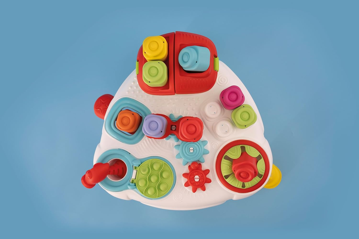 Clementoni - Clemmy Touch, Discover & Play Sensory Table - Activity Table with Soft Building Blocks for 10 Month Old, Washable Bricks, Made in Italy image number 2