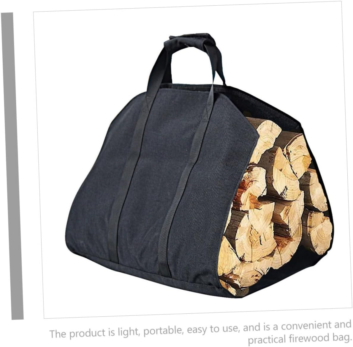 Heavy-Duty Firewood Storage Carrier Bag Portable Canvas Log Holder for Camping Hiking Outdoor Use Foldable Firewood Container Tote for Lumber Garden Tools and Picnic Equipment image number 6