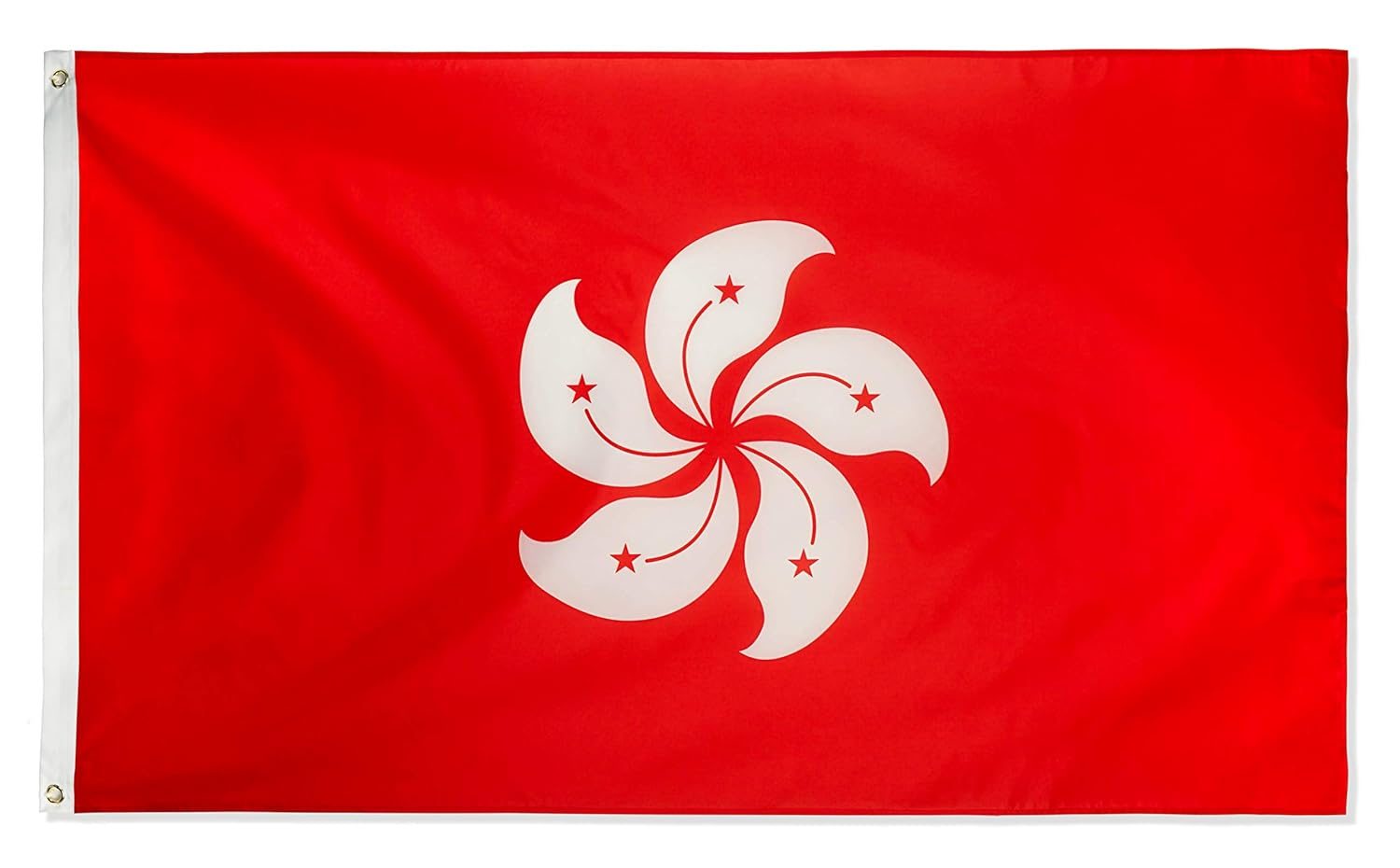 Hong Kong Country Flag | Double Stitched National Flag of Hong Kong Use for Indoor-Outdoor Purpose | Lightweight, Bright & Vivid Colors, Flag of Hong Kong image number 4