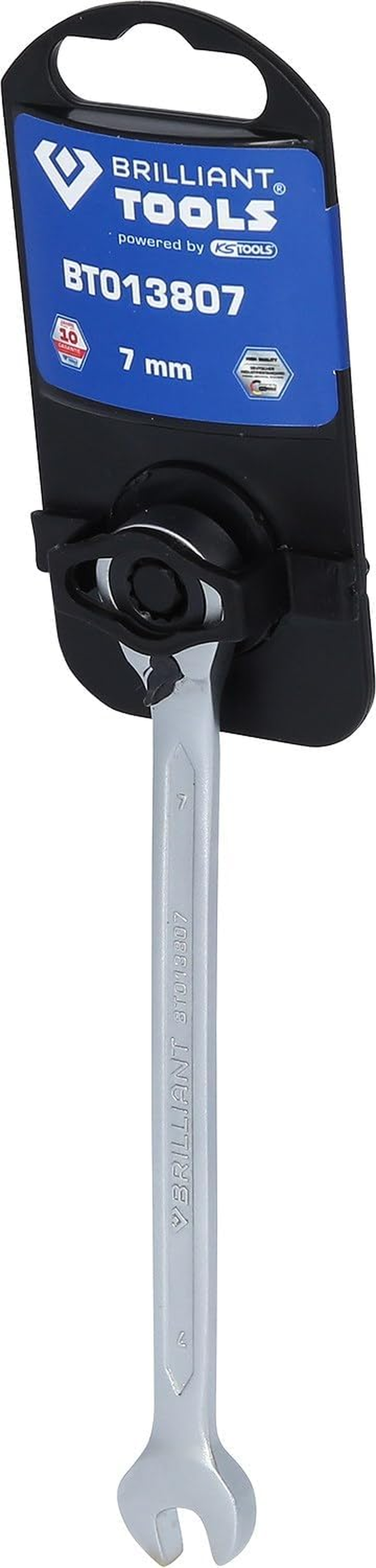 BRILLIANT TOOLS BT013807 Ratchet Ring Spanner 7Mm [Powered by KS TOOLS] image number 3