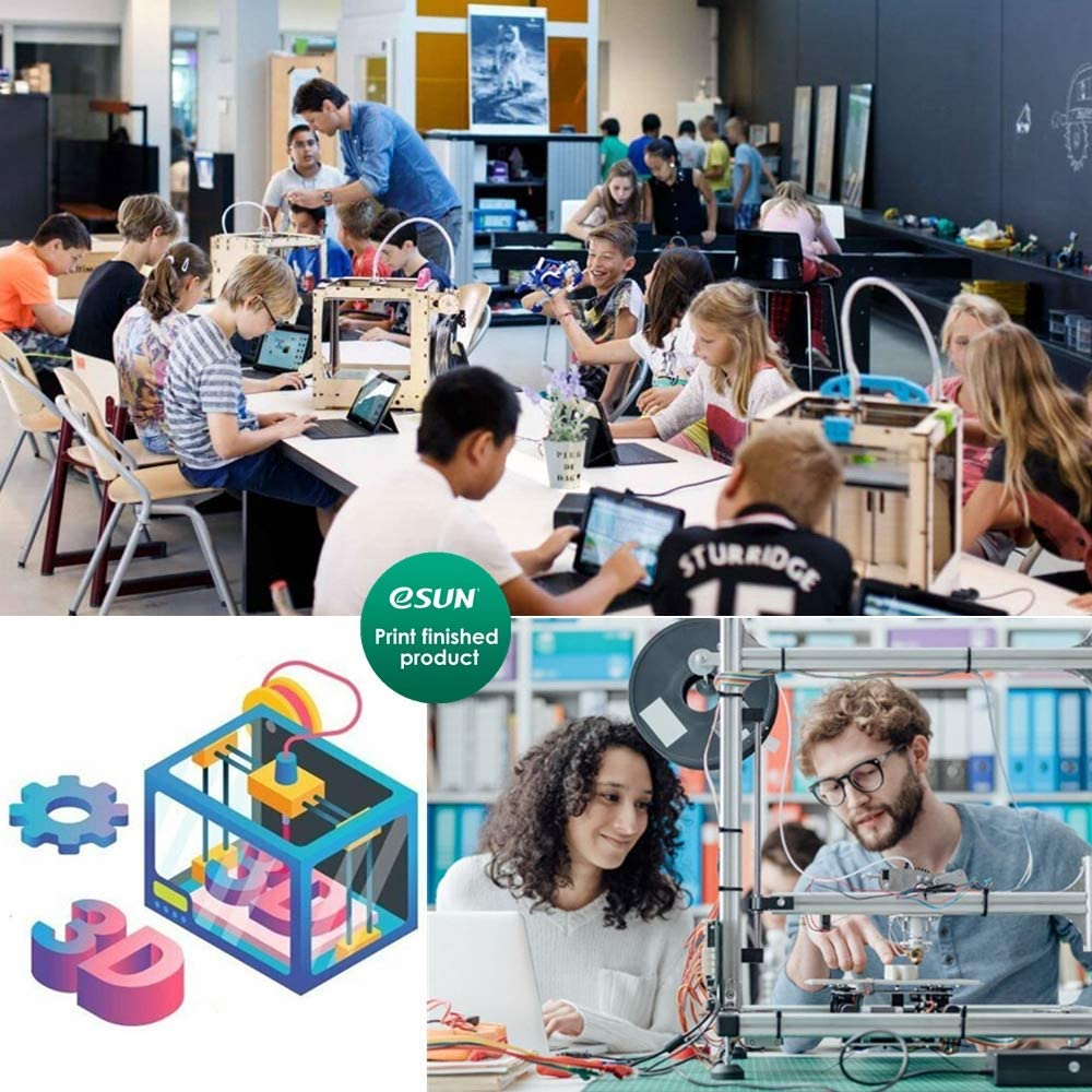 Esun 3D Printing Filament Nylon6 Carbon Fiber Spool 1.75Mm 1KG Dimensional Accuracy +/- 0.05Mm for 3D Printers image number 1