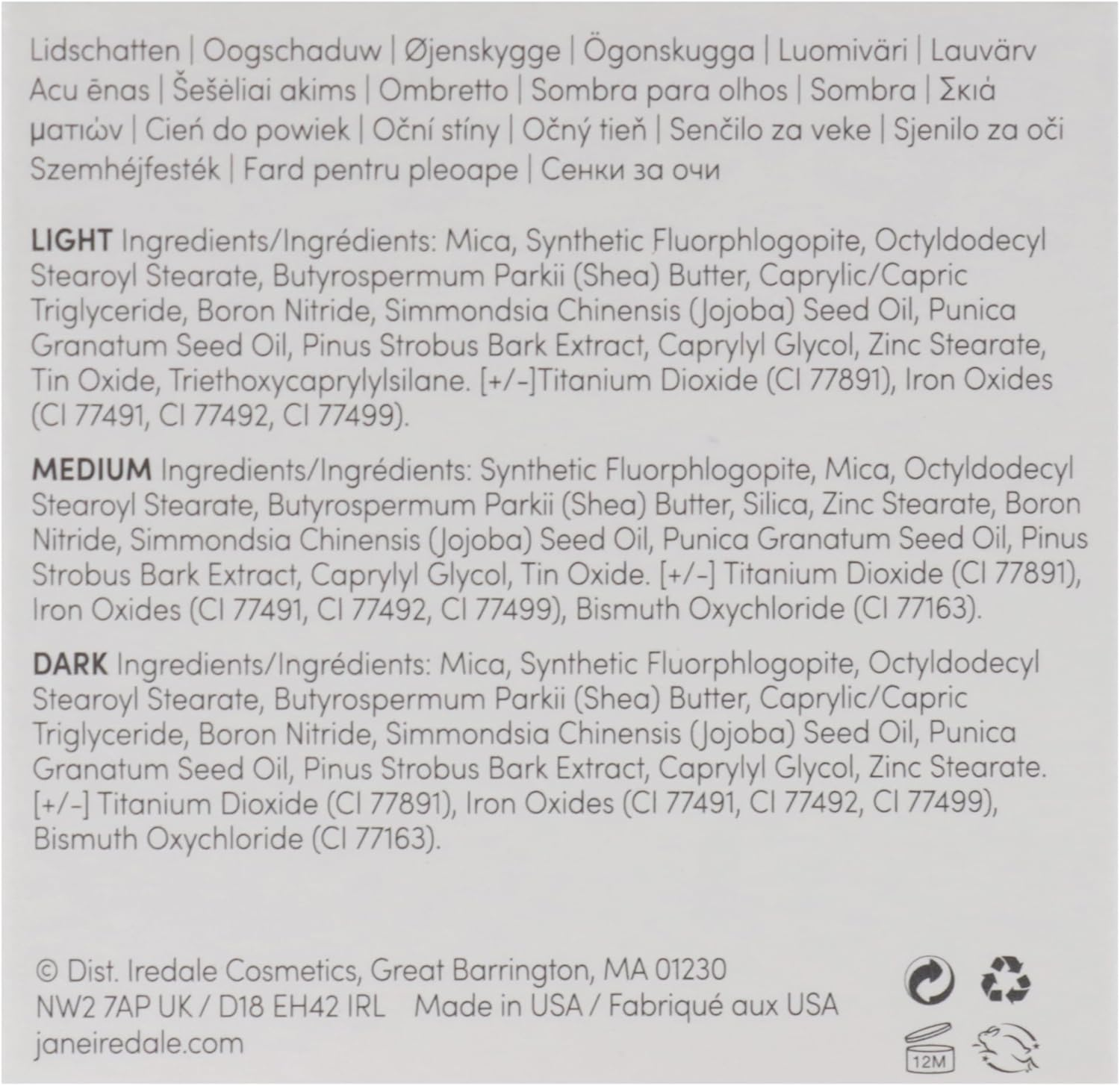 Jane Iredale Purepressed Triple Eye Shadow Kit, Harmony