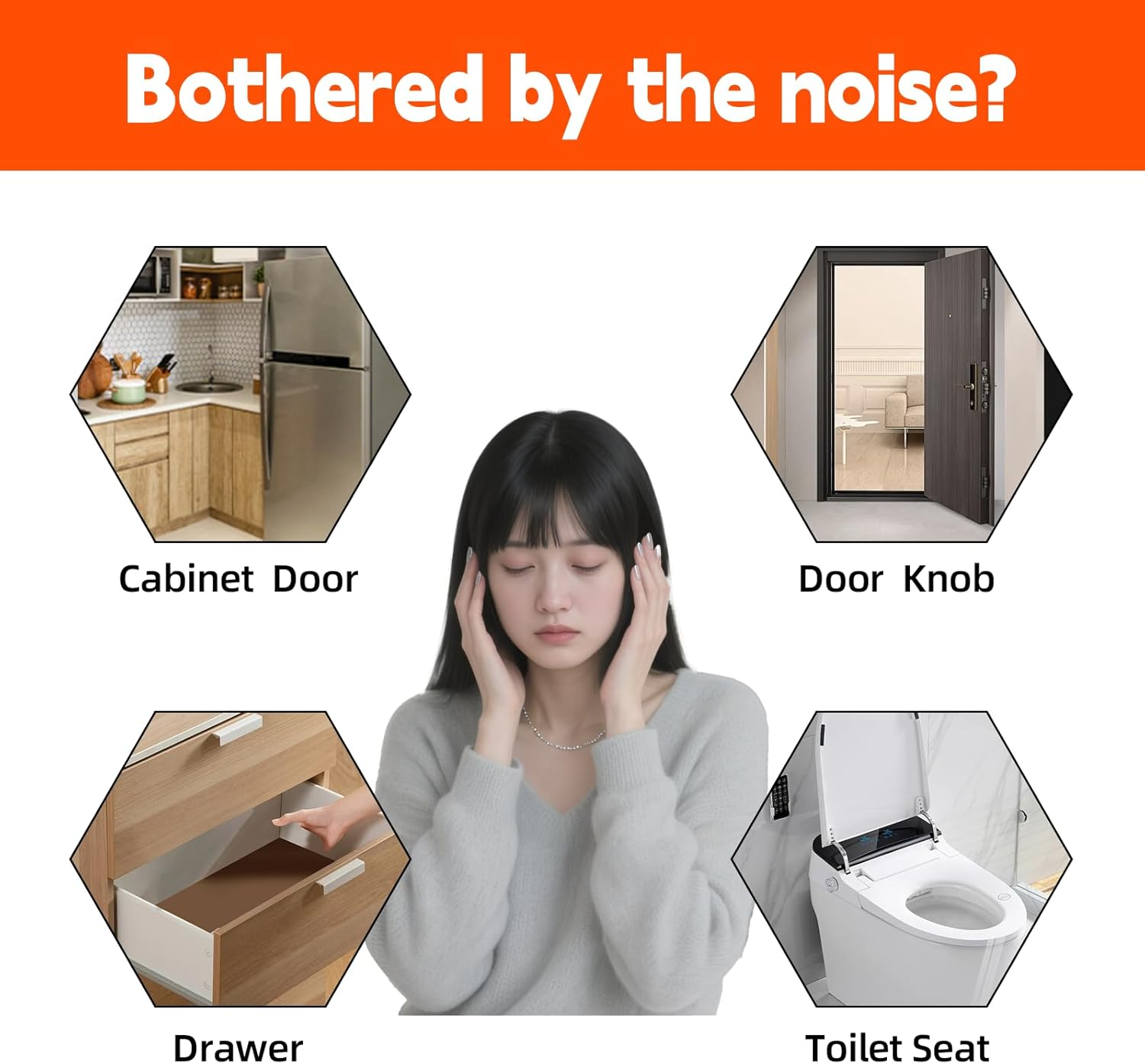 ONBPIY 100-Piece Clear Self-Adhesive Rubber Bumpers - Furniture Protector Pads for Drawer Cabinet Door Table Laptop Surface