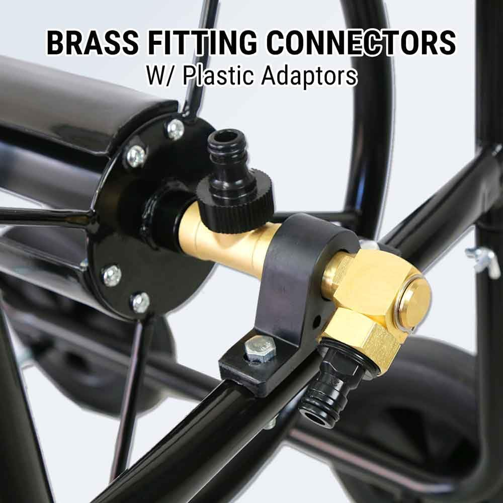 Garden Hose Reel Cart Water Wagon Trolley Yard Lawn Outdoor Planting Heavy Duty image number 4