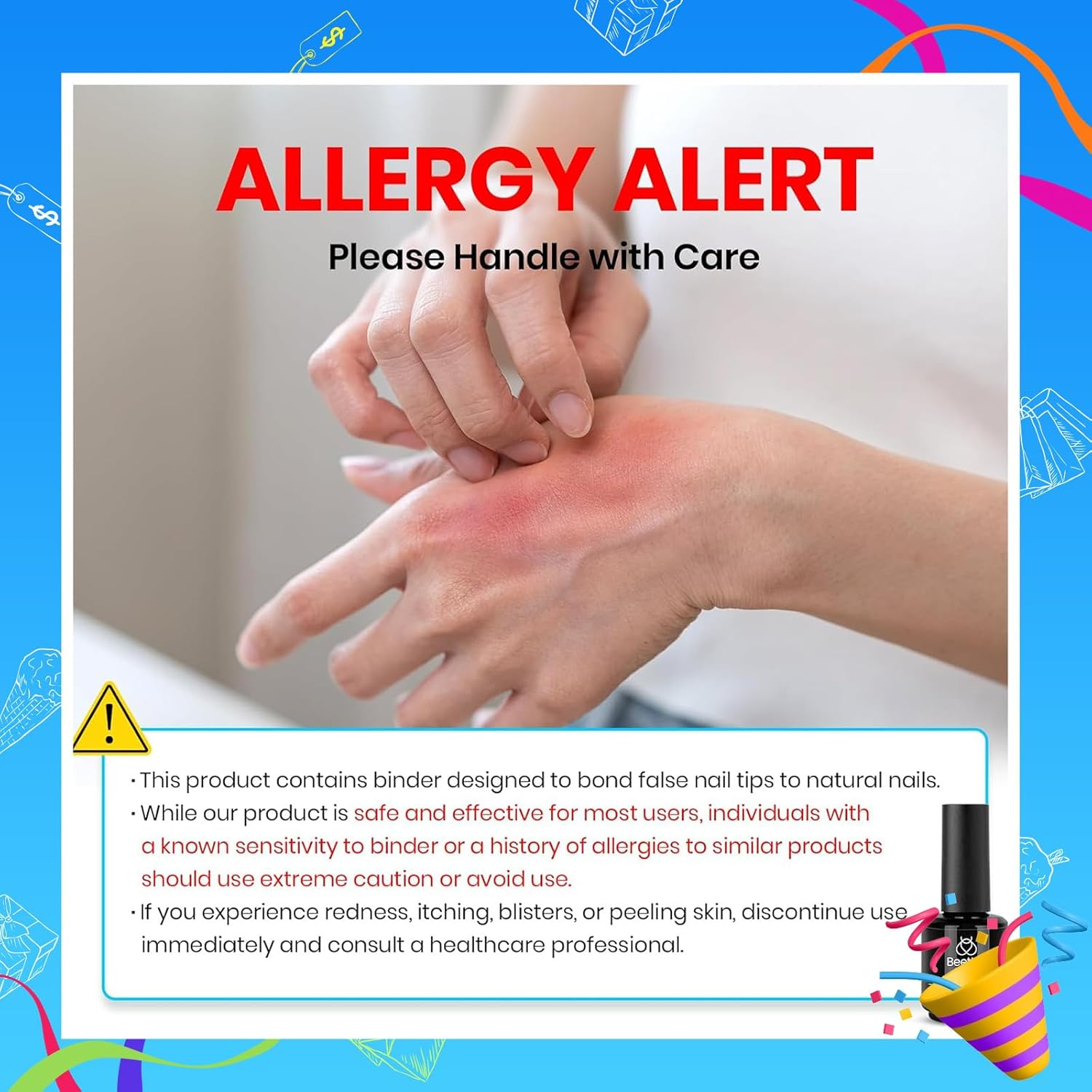 Beetles 20 Pcs Gel Nail Polish Kit, Modern Muse Collection Nude Gray Pink Blue Glitter Gel Polish with Glossy & Matte Top Gel Base Coat Soak off LED Gel image number 4