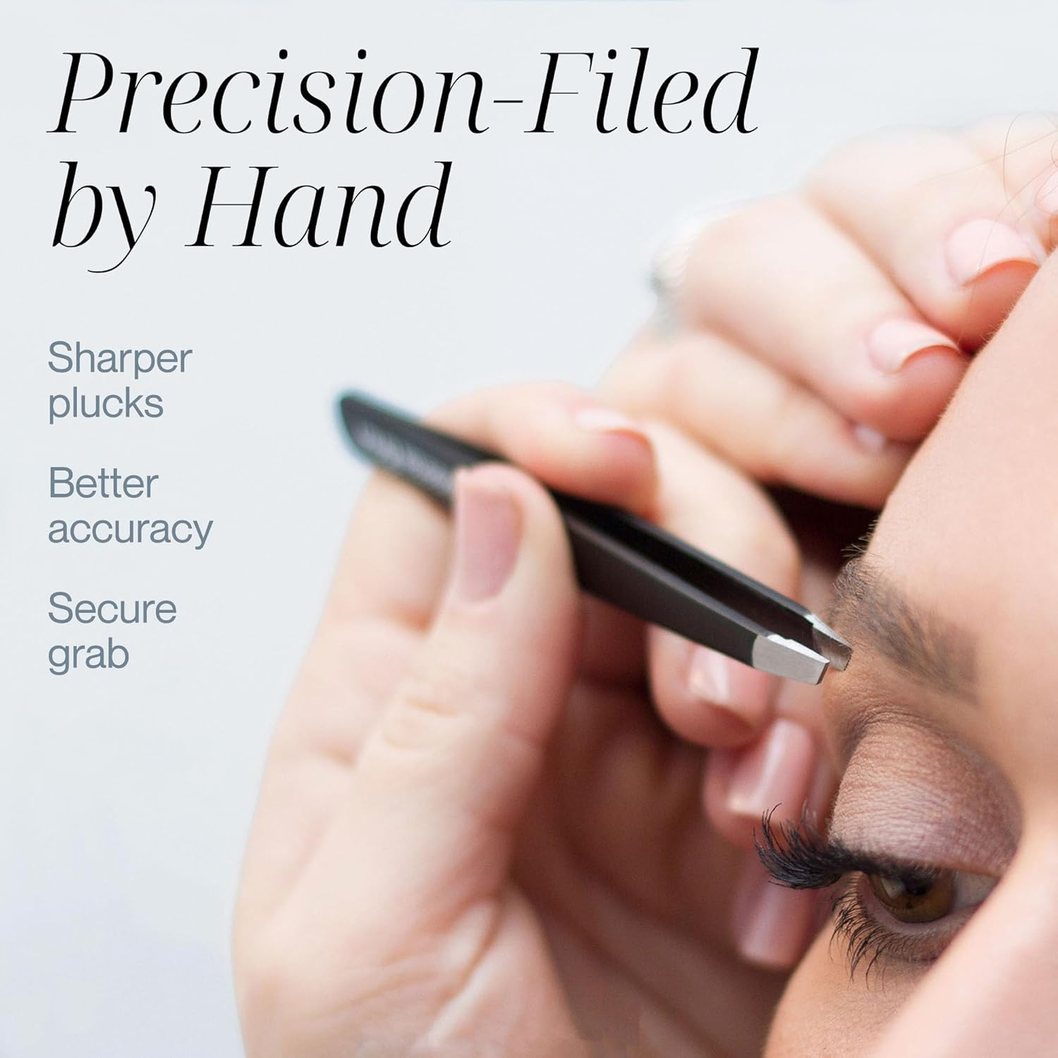 Pink Slant Tweezers Tweezerguru Professional Stainless Steel Slant Tip Tweezer - the Best Precision Eyebrow Tweezers for Your Daily Beauty Routine image number 2