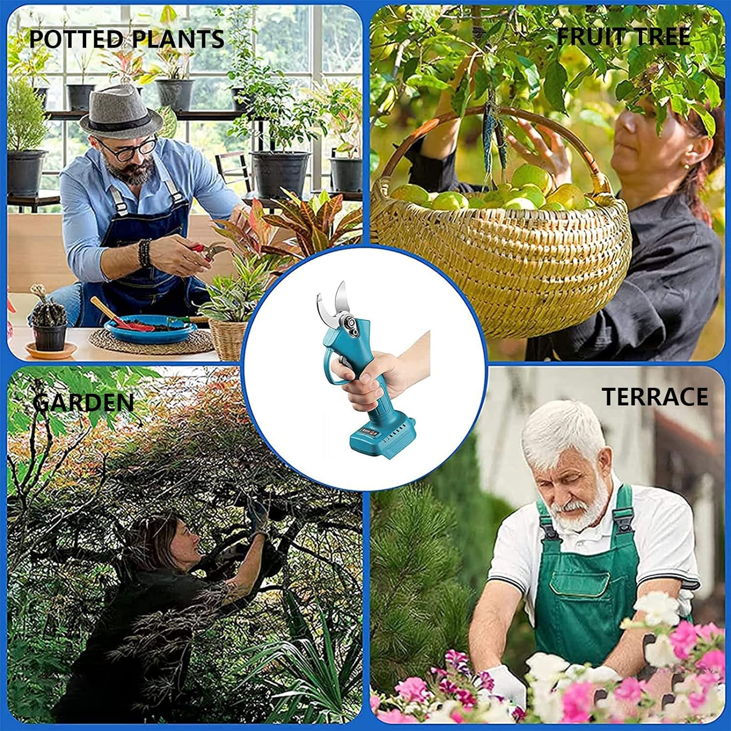 Electric Pruning Shears Power Pruner Battery Operated Clippers Cordless Electric Scissors for Makita 18V Battery Cutting Diameter 30 Mm Lightweight and Portable (Main Unit Only) image number 2