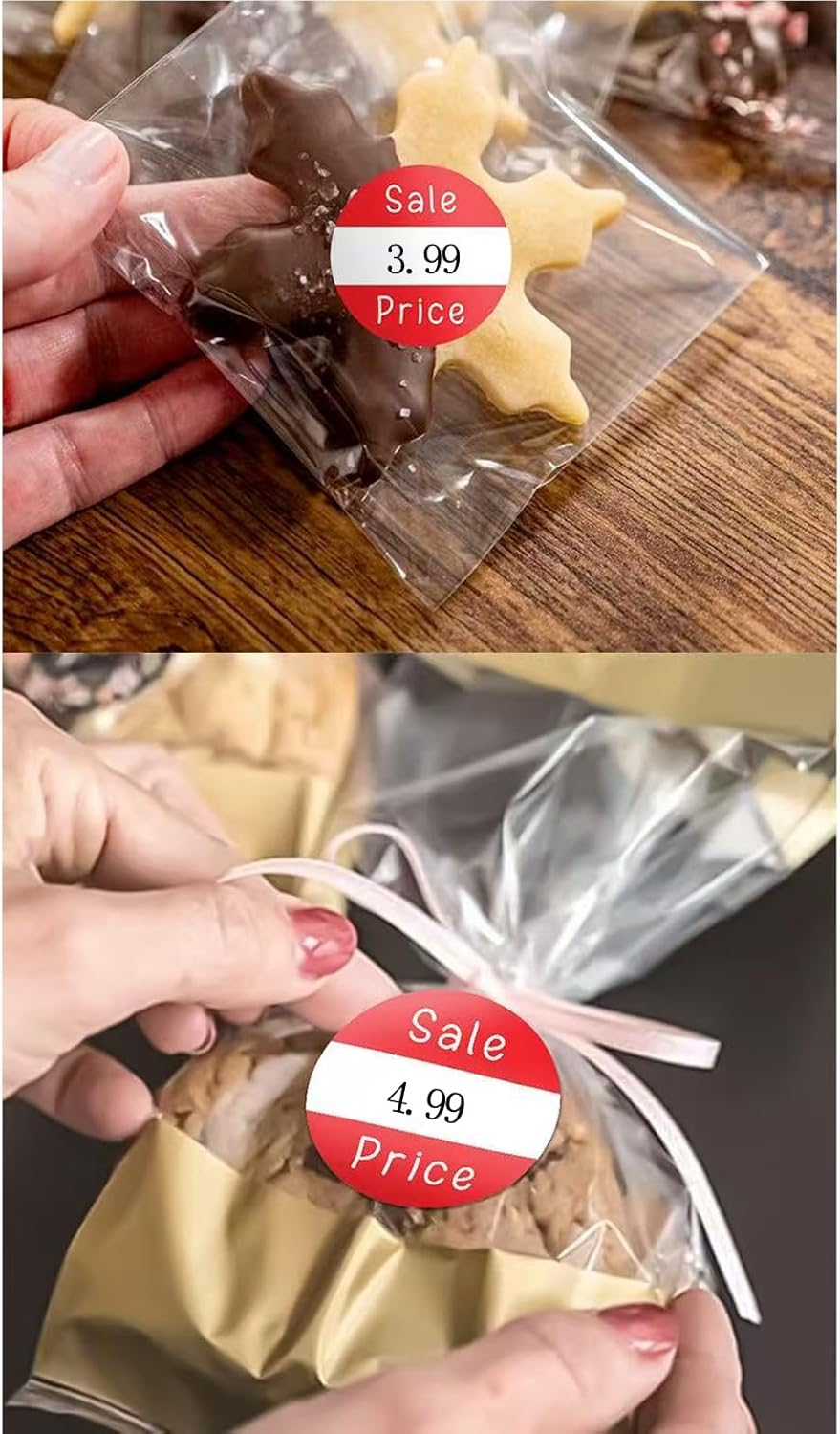 1000 PCS Sale Price Labels,Self-Adhesive Label Sale Stickers,2.5Cm round Red Adhesive Discount Stickers Price Retail Stickers for Retail Store image number 6