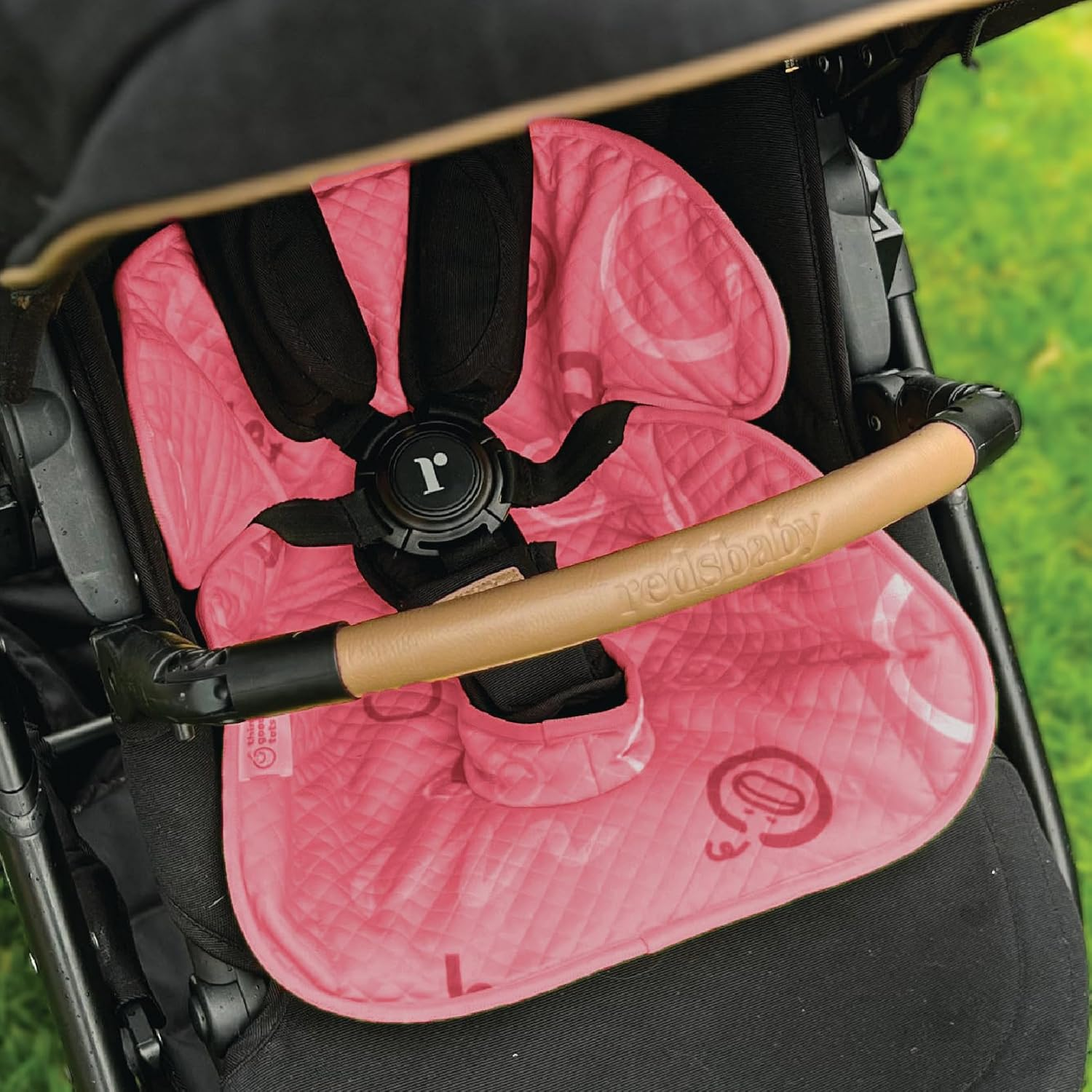 Pink Piddle Pad 2-Pack &ndash; Waterproof Car Seat & Stroller Protector for Potty Training Toddlers & Babies, Machine Washable, Anti-Slip Backing, Universal Fit - Blue image number 6