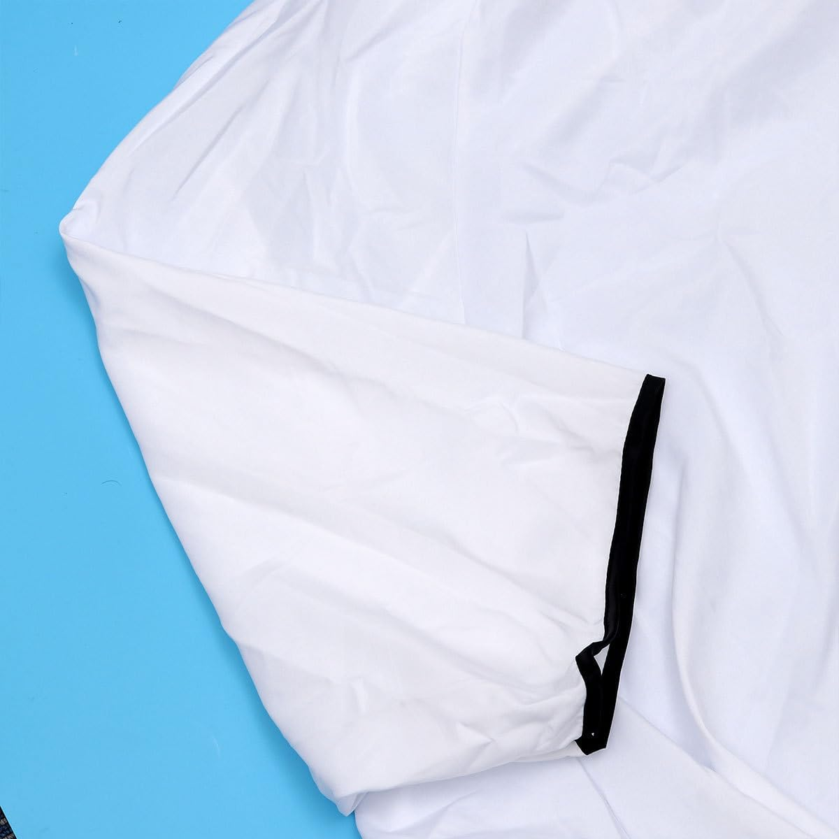 PACKOVE Waterproof White Hairdressing Cape with Sleeves, Extra Wide Hair Cutting Gown for Salon and Barber Shop Use