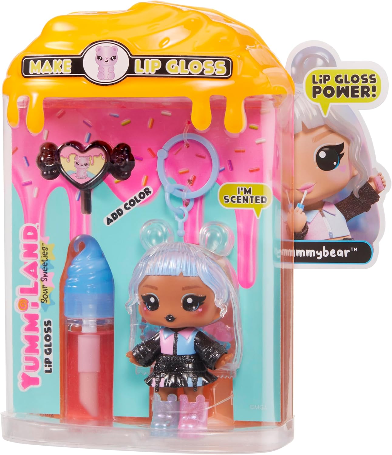 Yummiland Lip Gloss Doll Sour Sweeties - Gabi Gummybear (Solid) image number 3