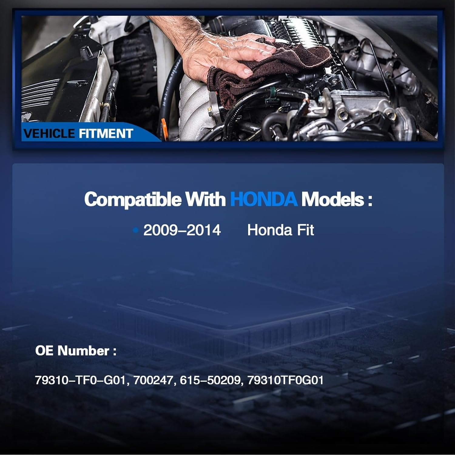 HVAC Heater Blower Motor with Fan Cage Compatible with Honda Fit 2009-2013, Honda City 2009-2013, Replace# 79310-TMO-G01, BM00029DX image number 2